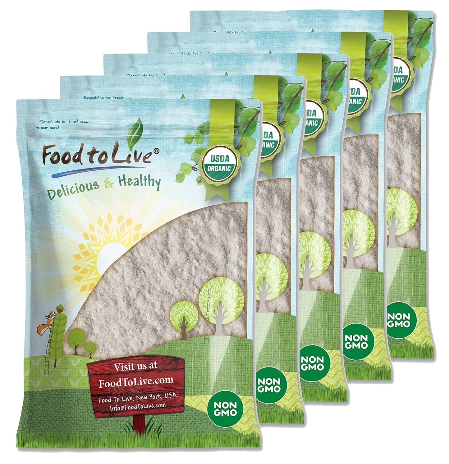 Organic Guar Gum Powder - by Food To Live