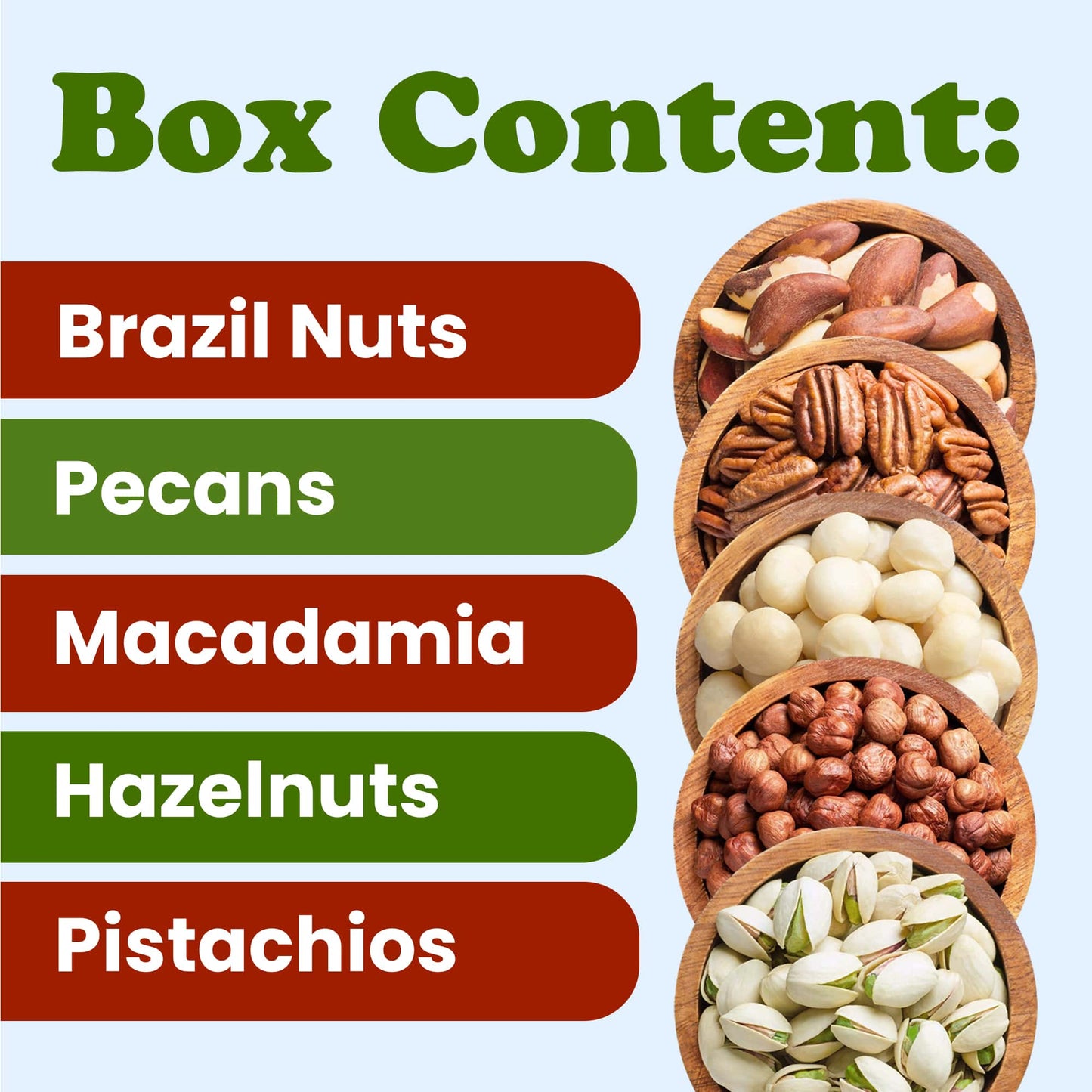 Organic Delicious Nuts in a Gift Box - by Food To Live