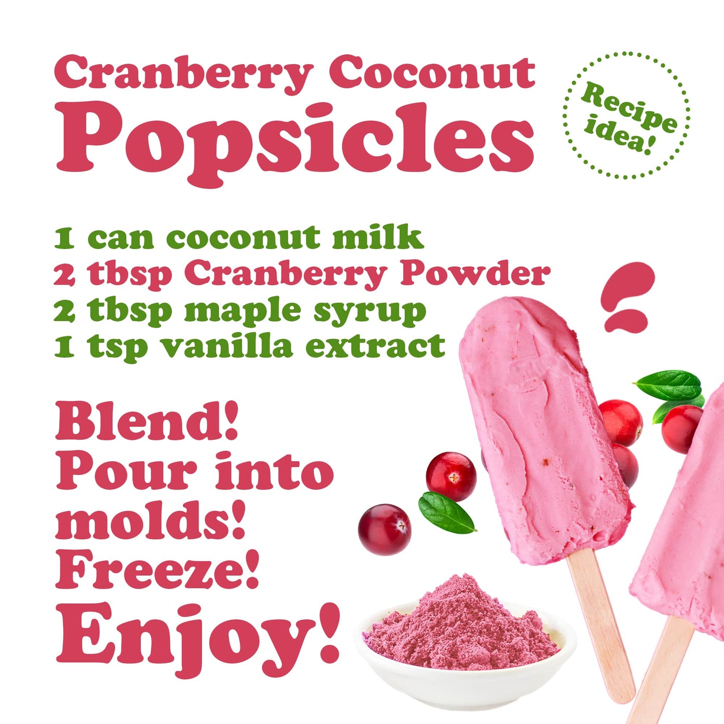Cranberry Juice Powder - by Food to Live
