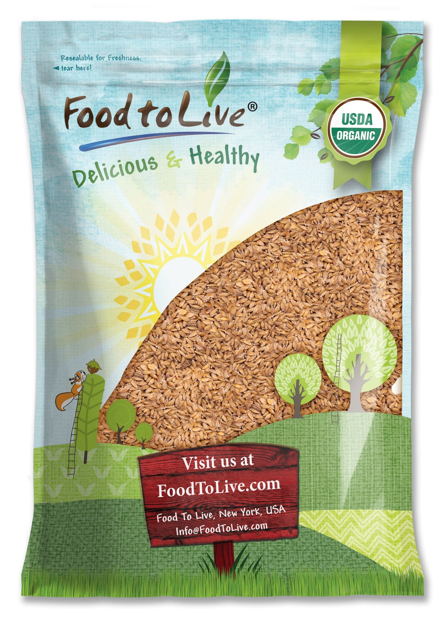 Organic Einkorn Wheat Berries - by Food To Live