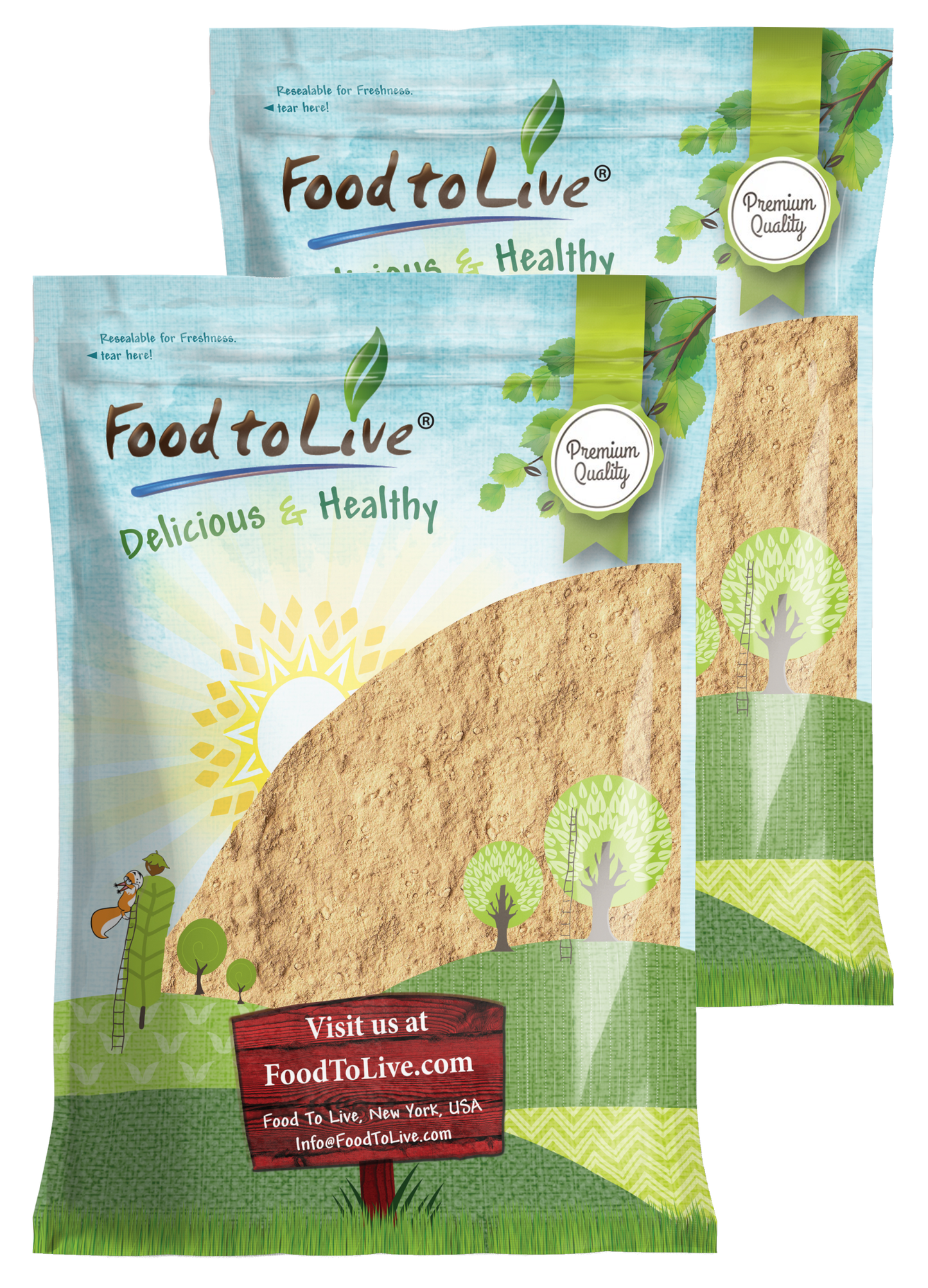 Organic Refreshment Powder Mix – Non-GMO, Vegan, Kosher, Bulk – by Food to Live