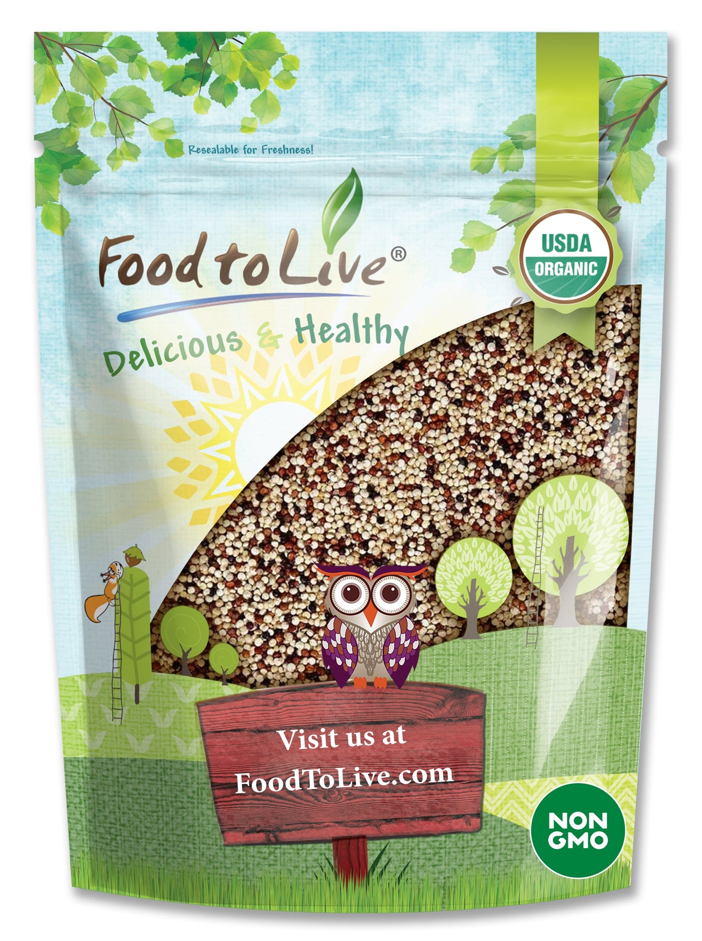 Organic Tri-color Quinoa - by Food To Live