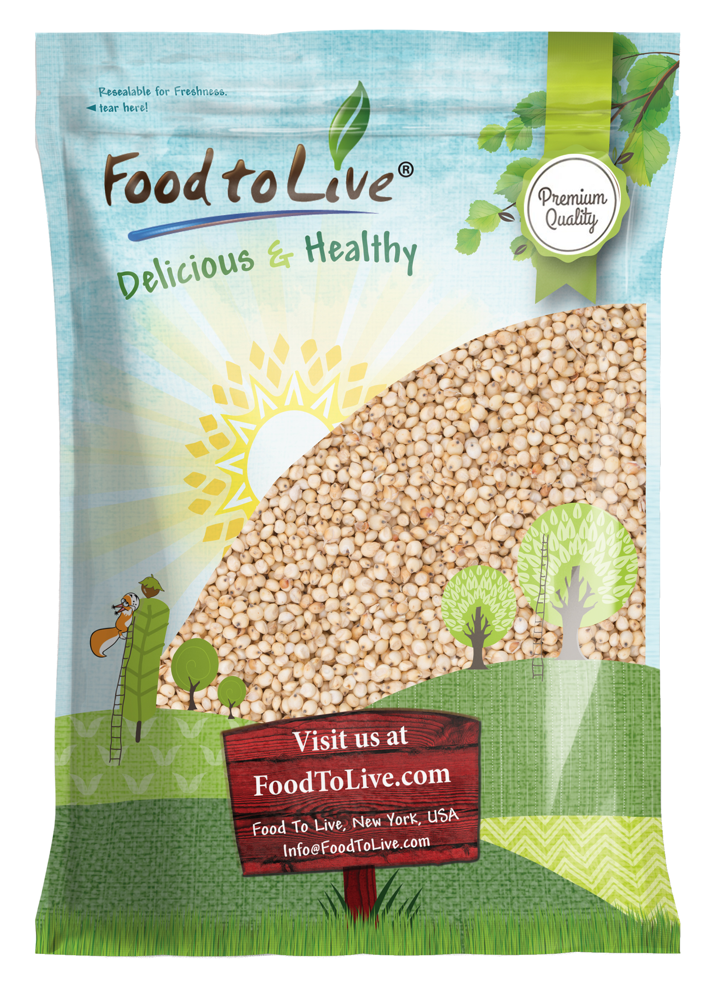 Organic Great Plains White Sorghum Grain - by Food to Live