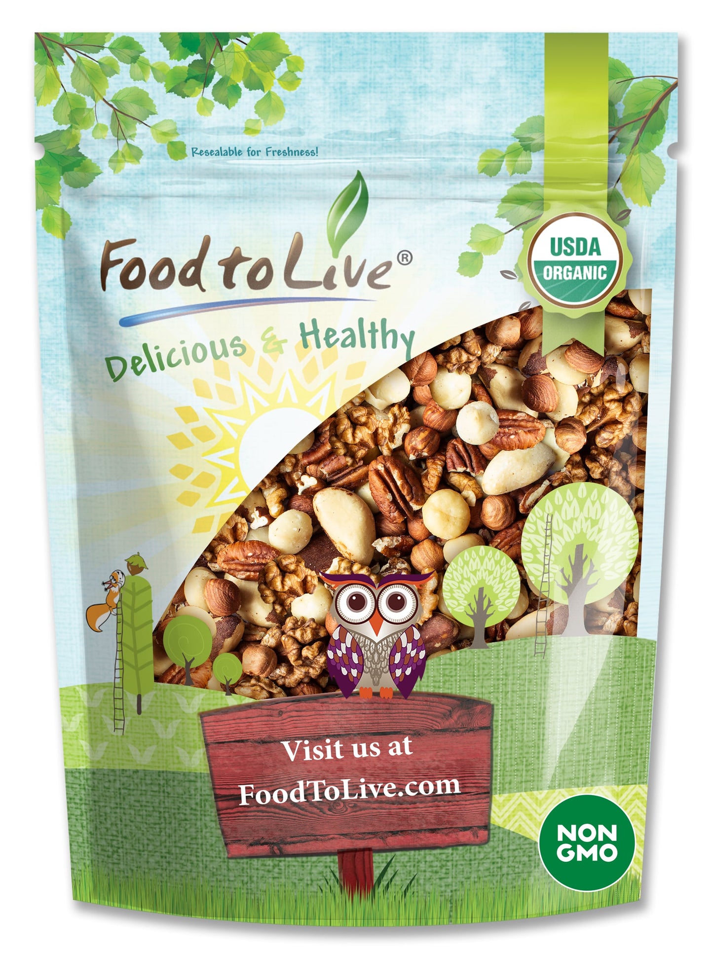 Organic Keto Raw Nuts Mix - by Food To Live