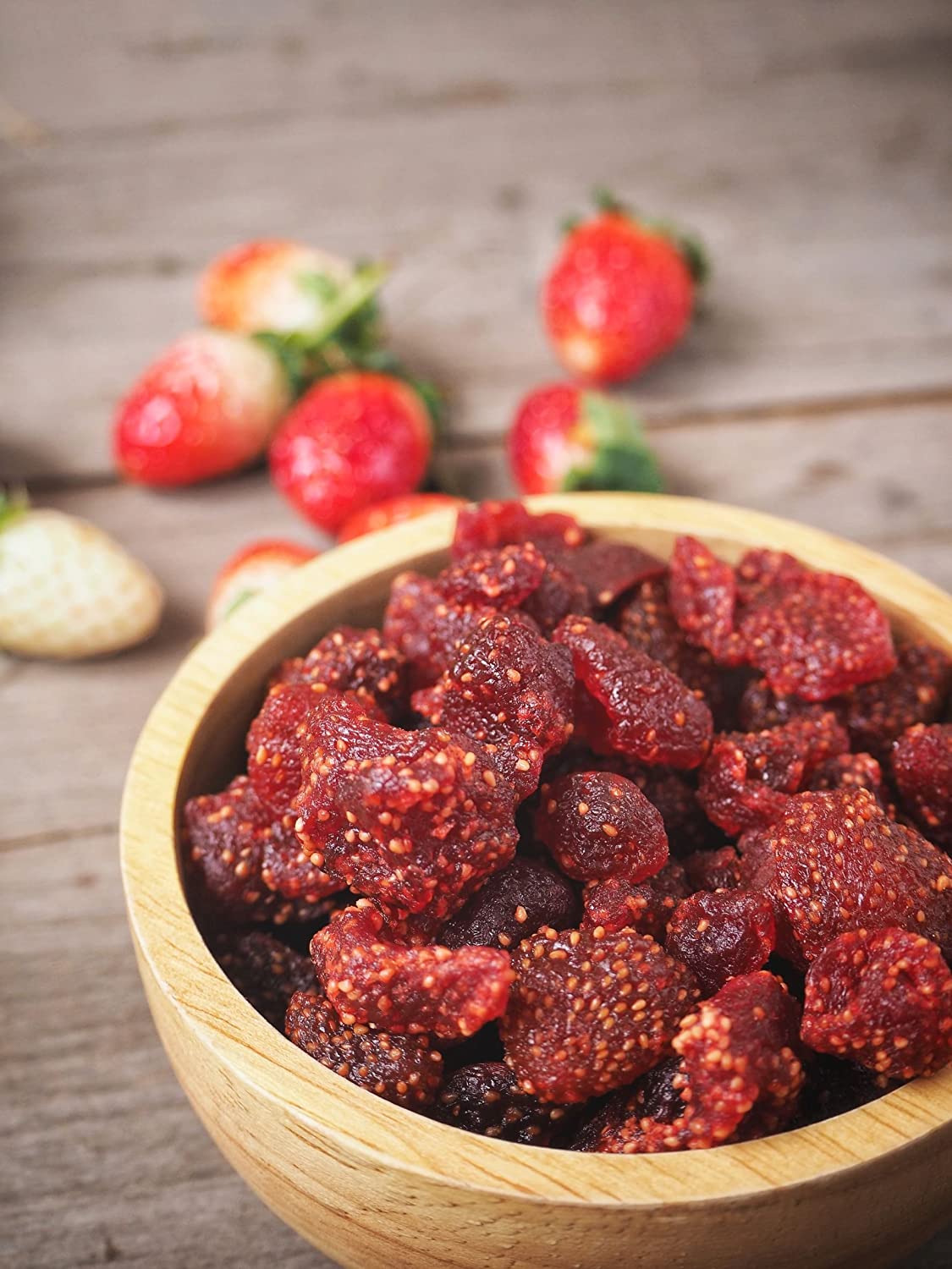 Organic Dried Strawberries - by Food To Live