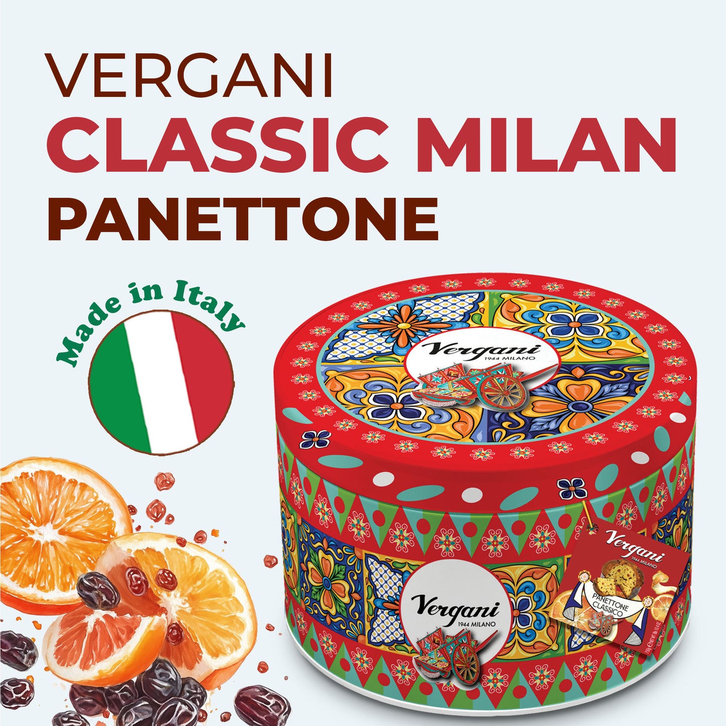 Vergani Classic Milan Panettone -750g (1.65 lb)