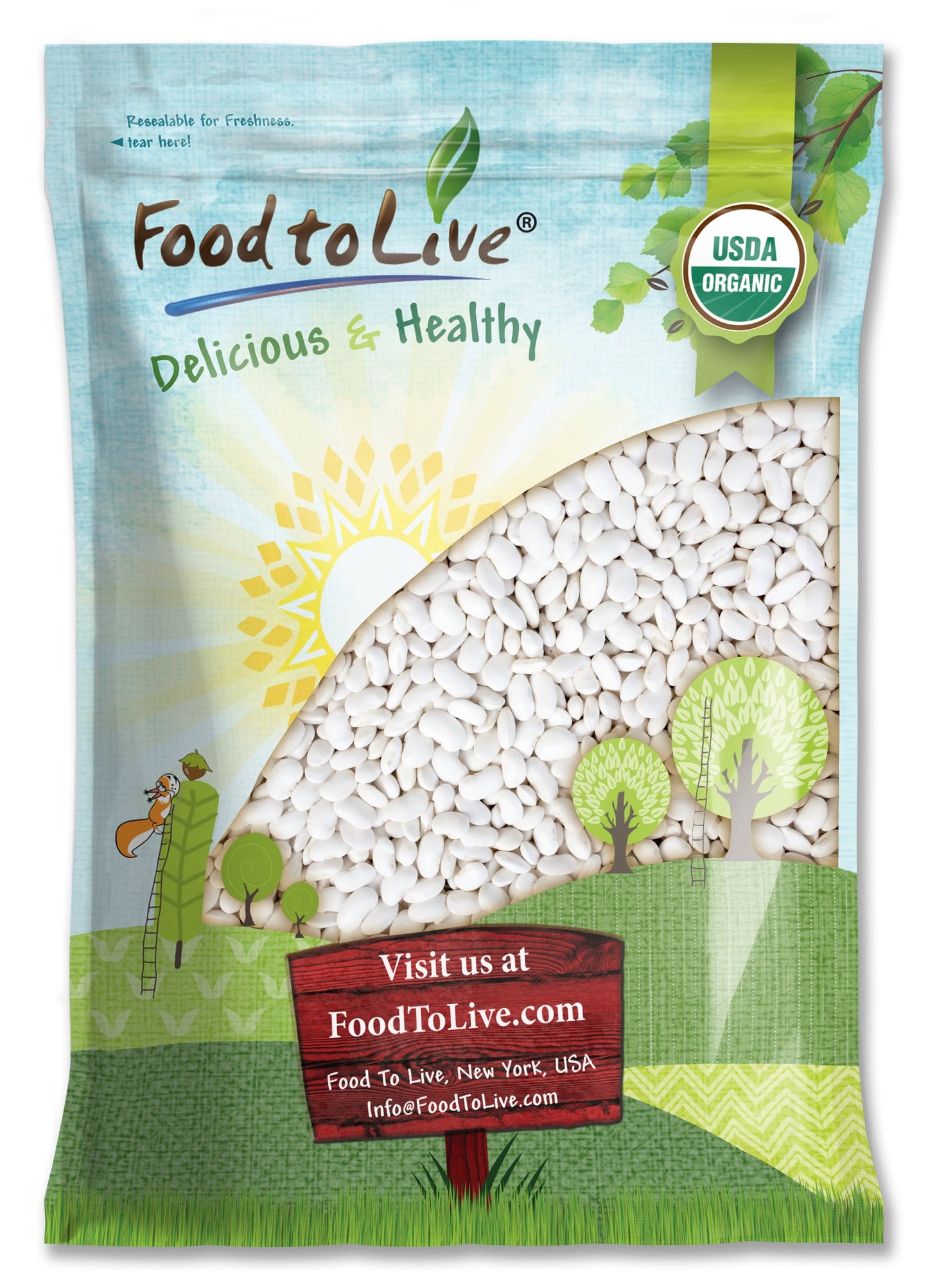Organic Great Northern Beans - by Food To Live
