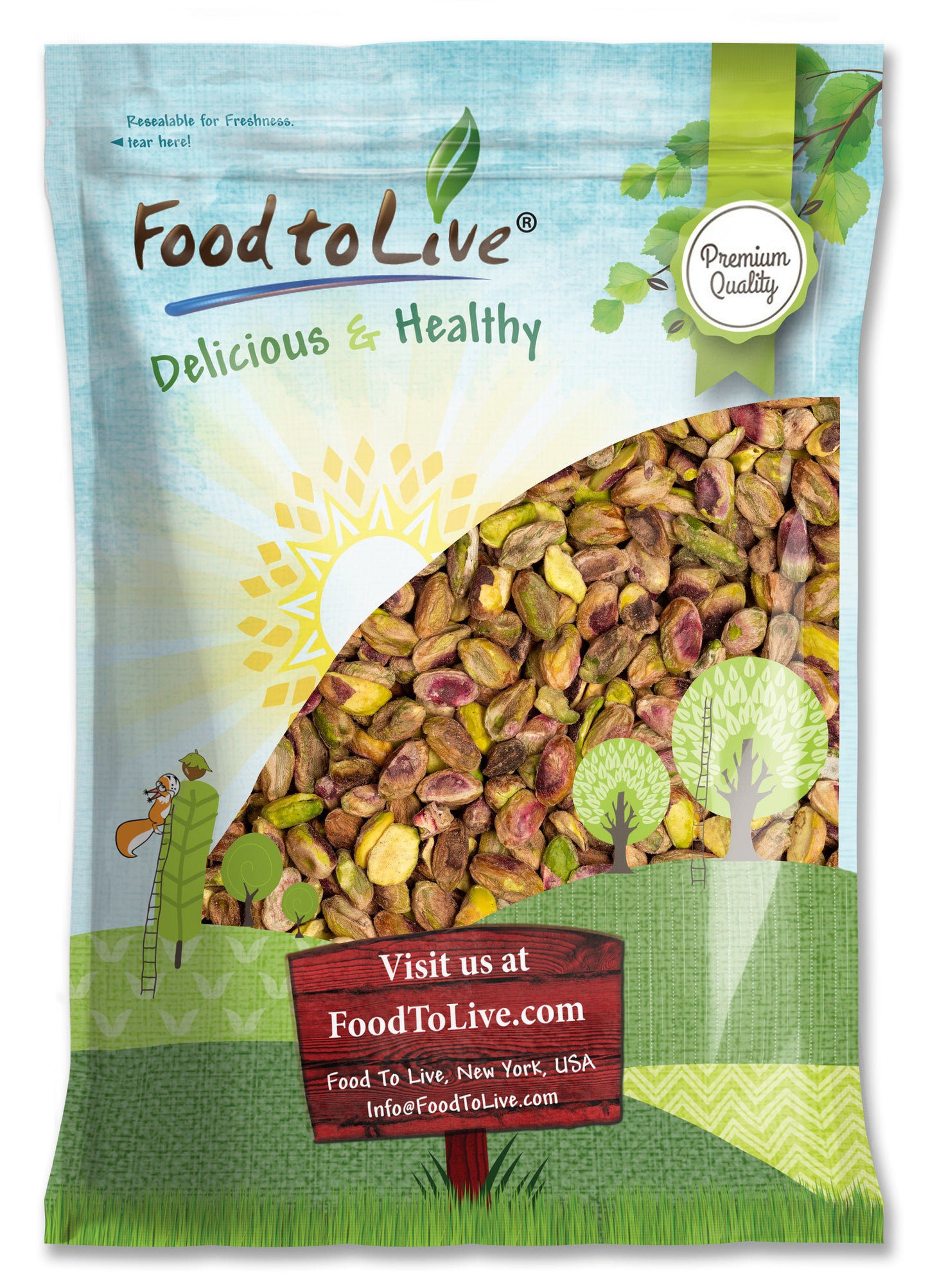 Organic Dry Roasted Pistachio - by Food To Live