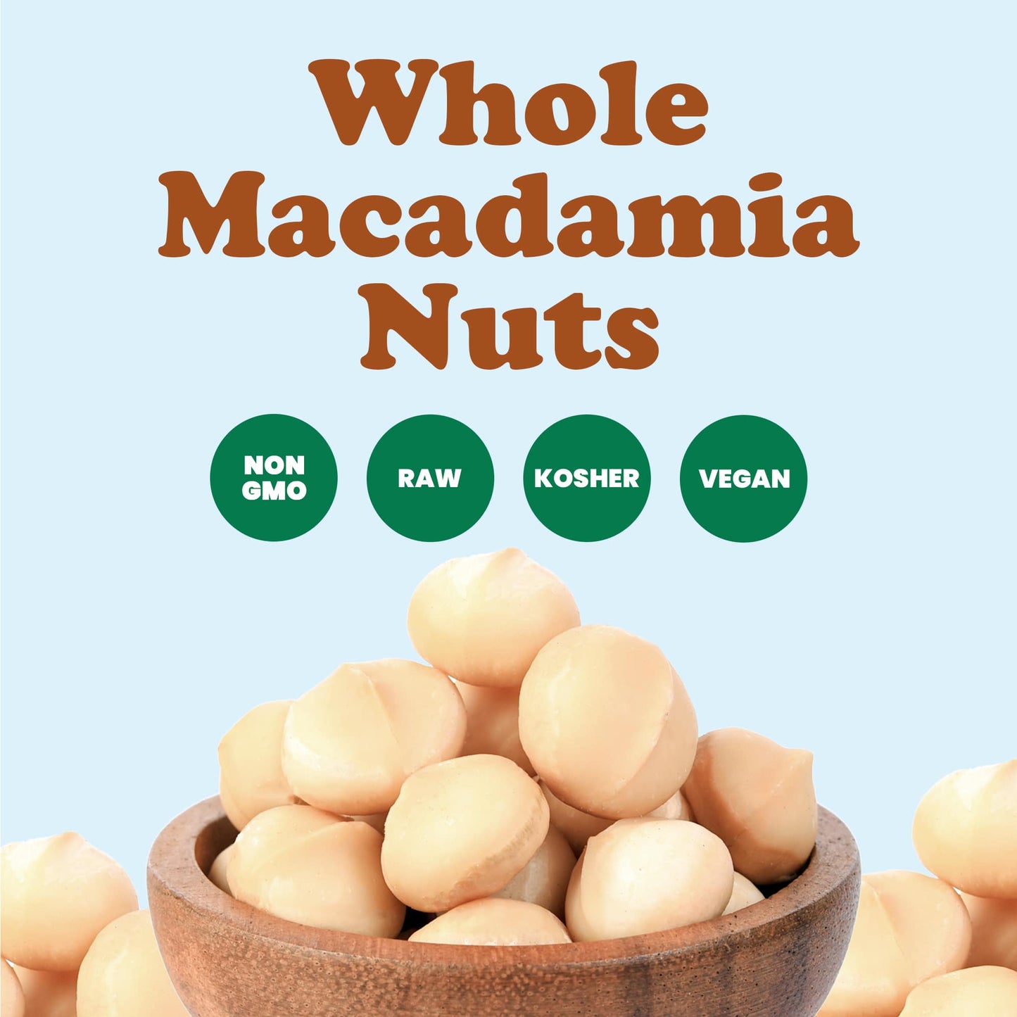 Whole Macadamia Nuts - by Food To Live