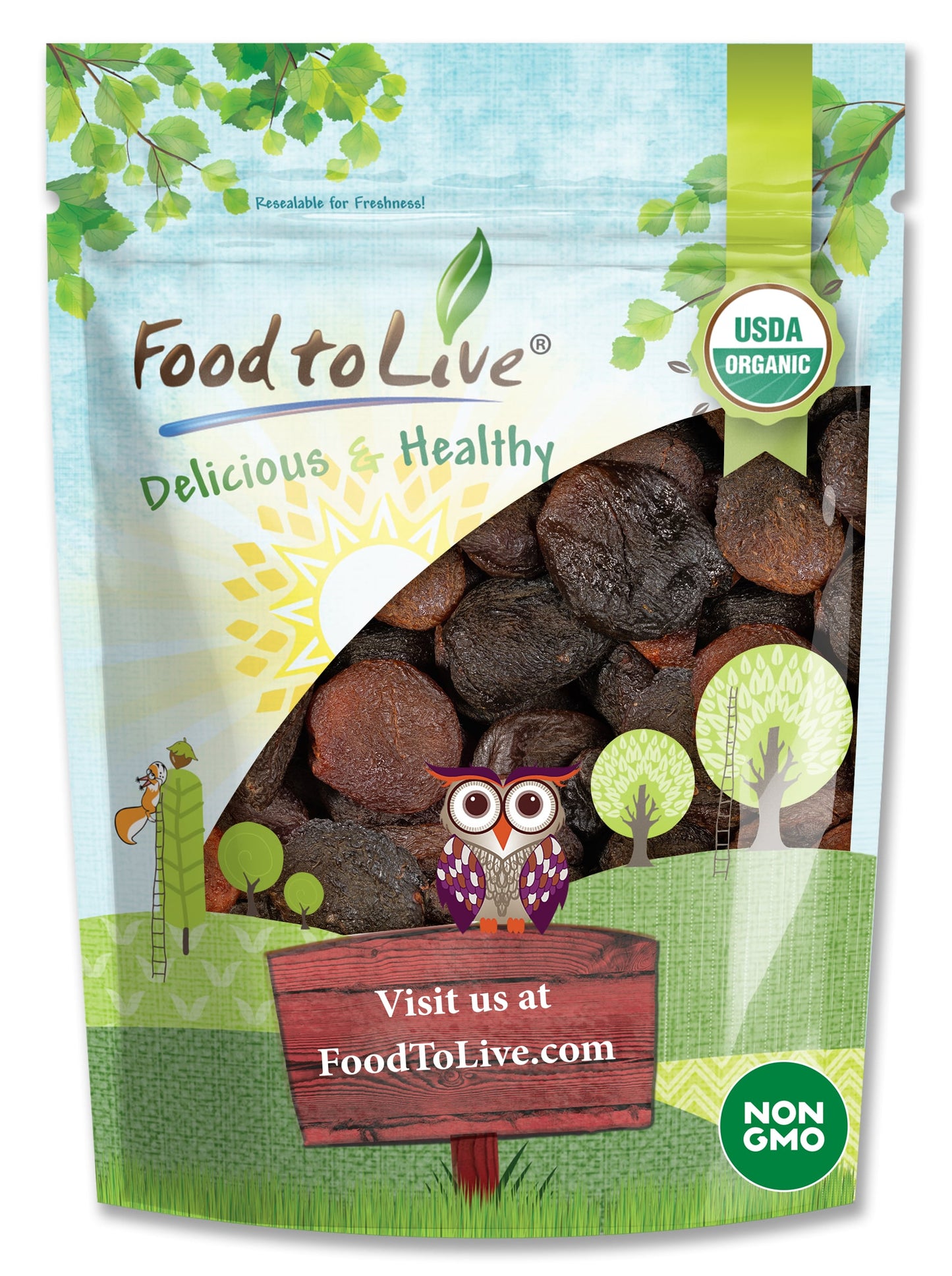 Organic Dried Apricots - by Food To Live