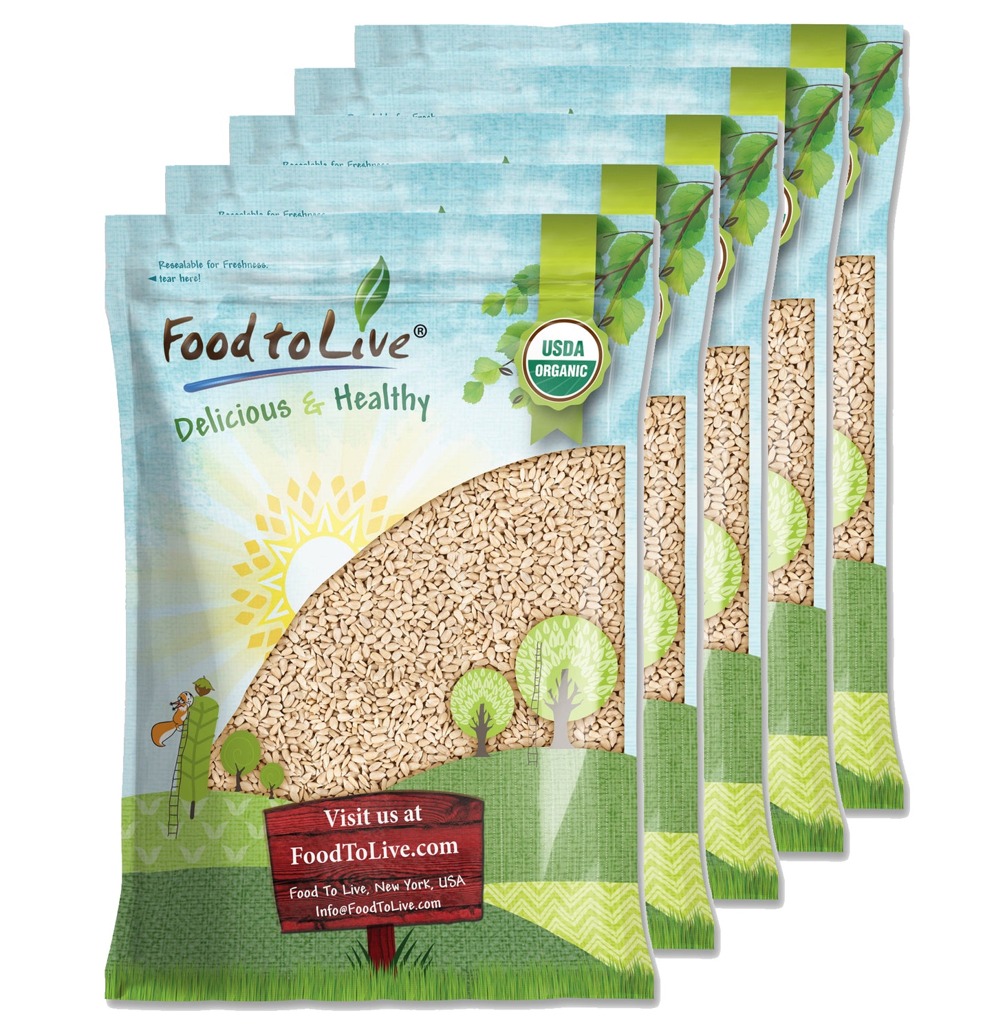 Organic Sunflower Seeds - by Food To Live