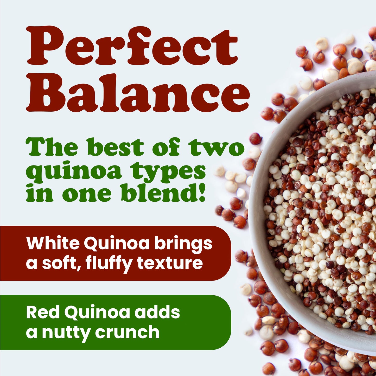 Organic Raw White and Red Quinoa Blend - by Food To Live