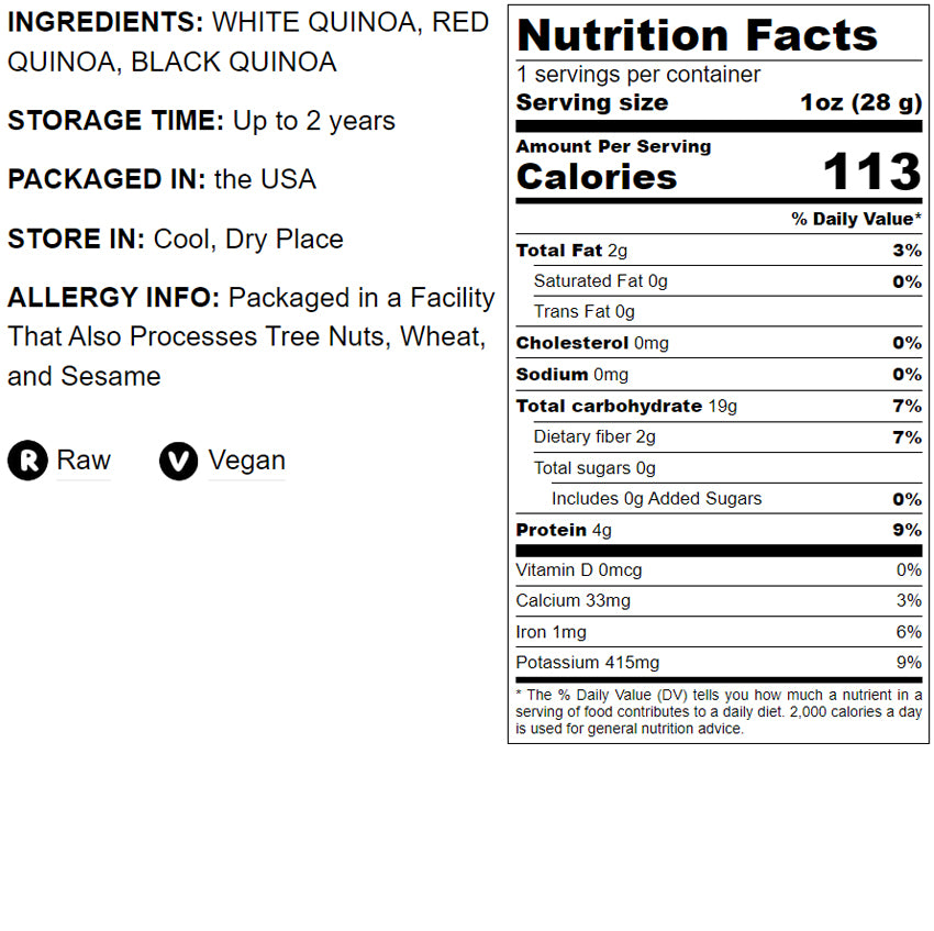 Tri-Color Quinoa - by Food To Live