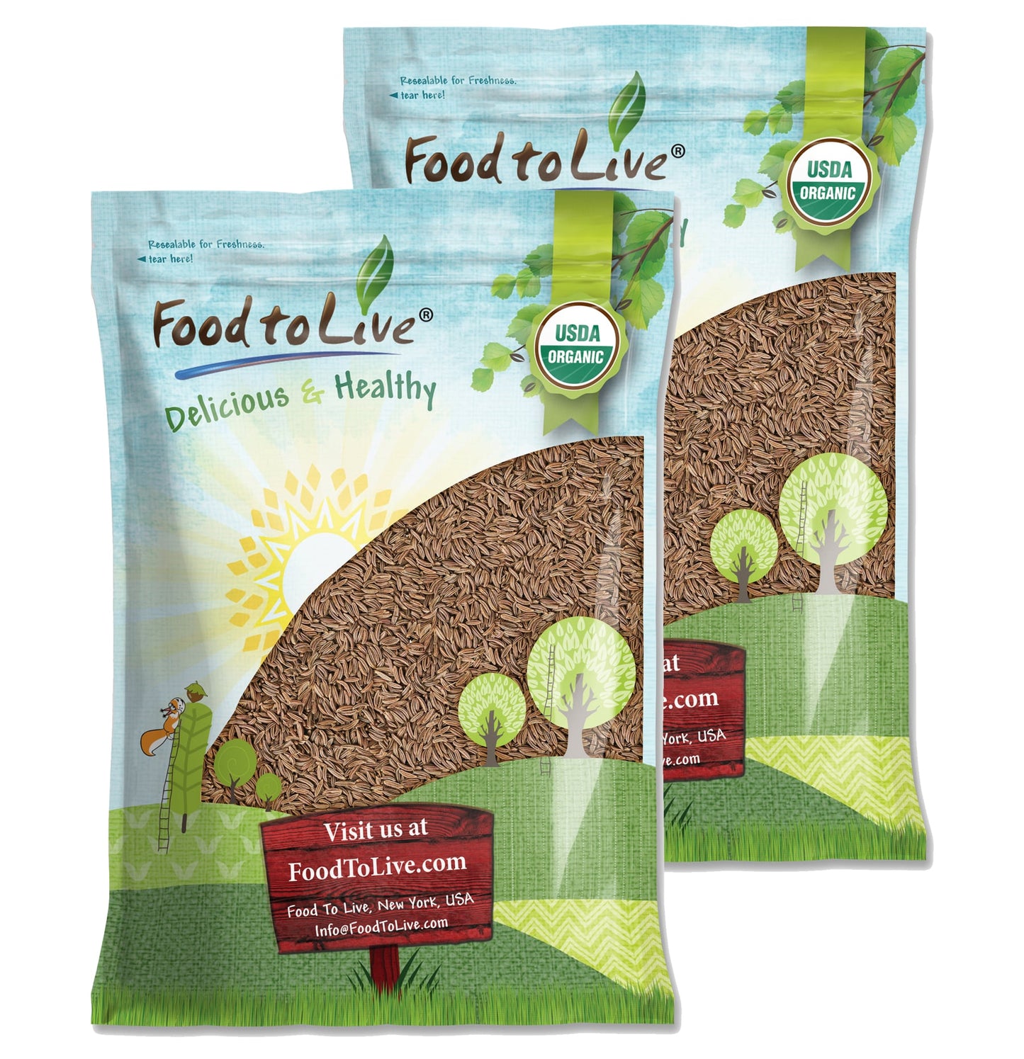 Organic Caraway Seeds - by Food To Live