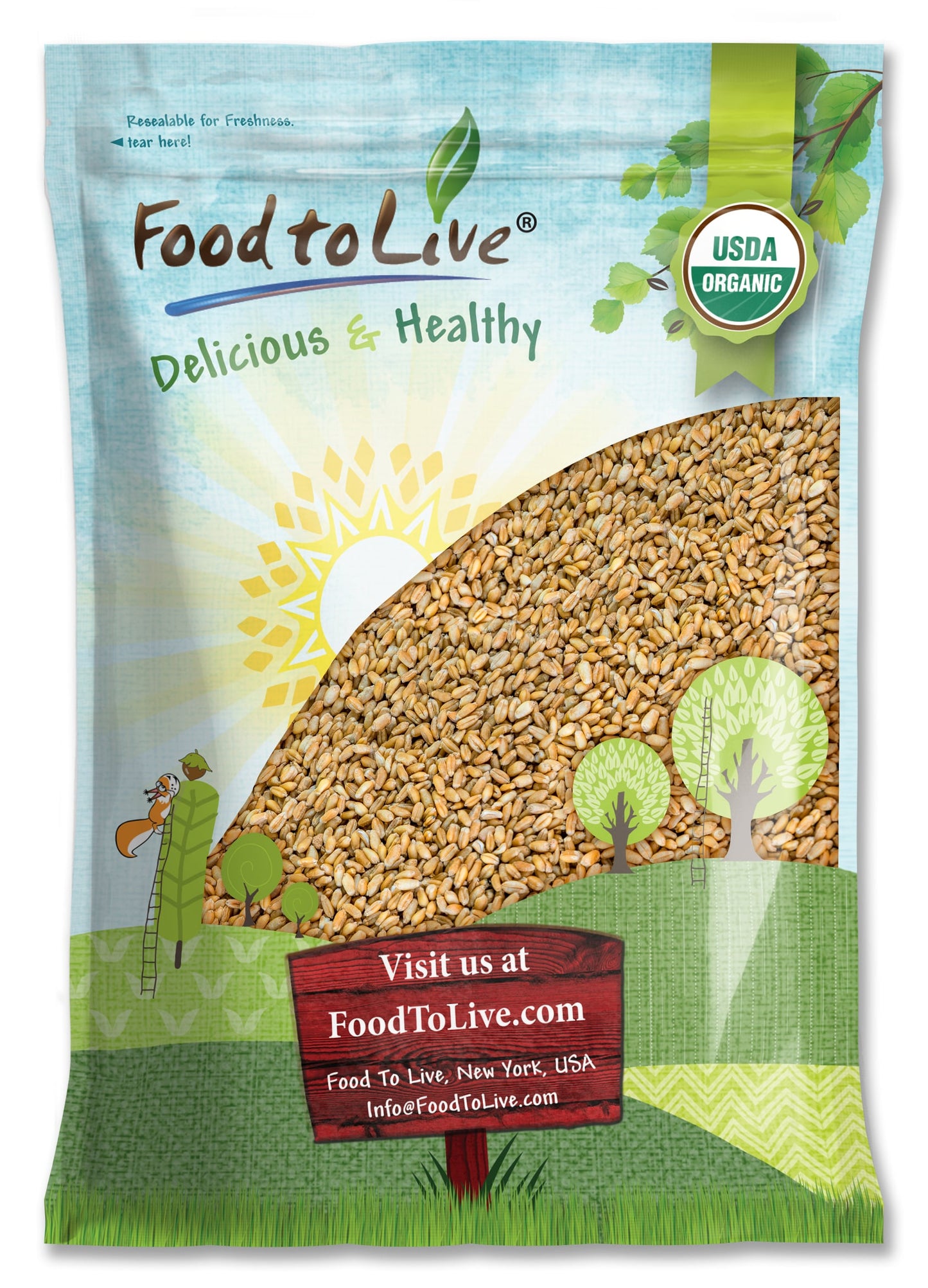 Organic Hulled Barley - by Food To Live