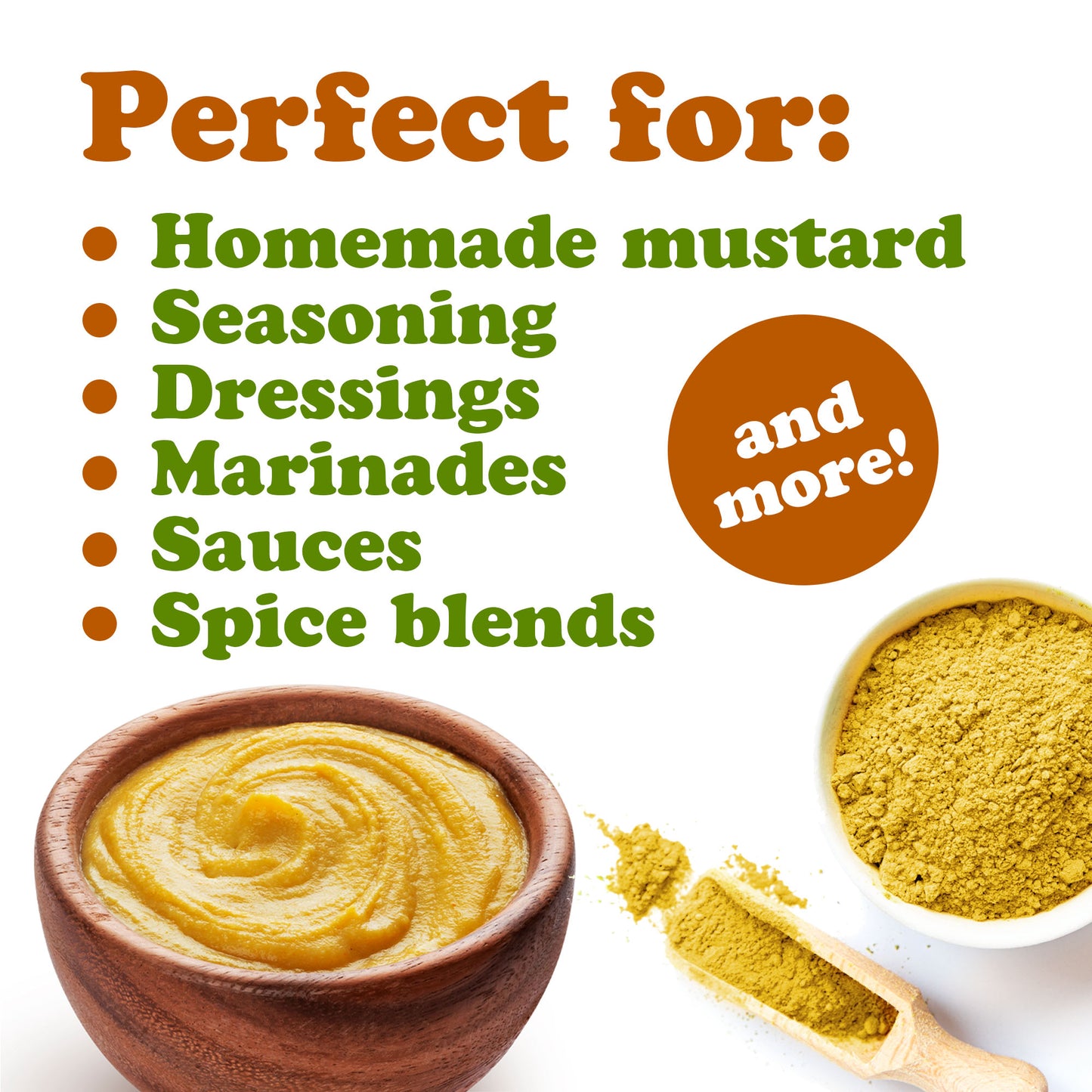 Organic Ground Yellow Mustard Seeds - by Food To Live