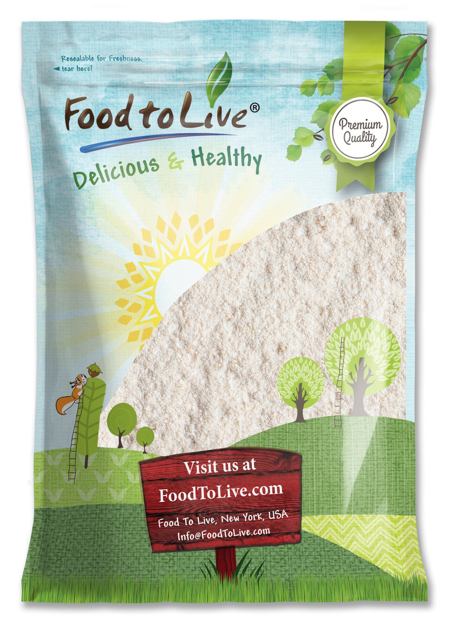 Gluten-Free Organic Whole Grain White Sorghum Flour – by Food to Live