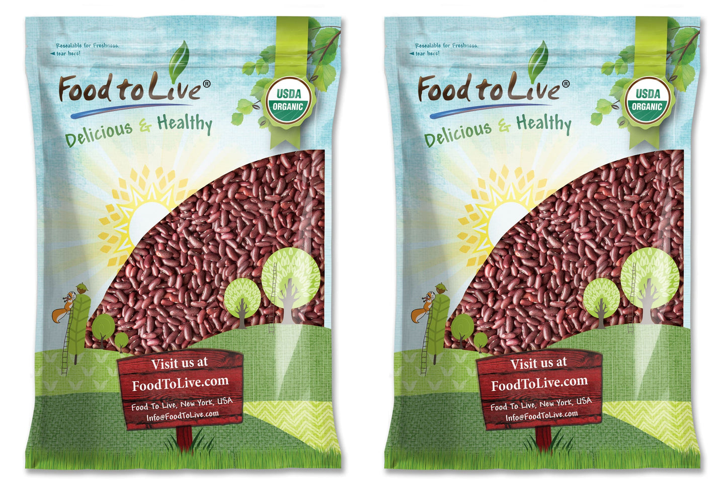 Organic Red Kidney Beans - by Food To Live