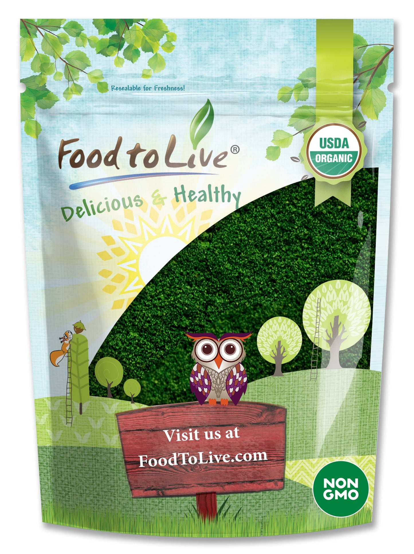 Organic Algae Powder Mix – Spirulina and Chlorella 50/50 Blend, Non-GMO, Rich in Chlorophyll, Raw, Pure, Vegan Superfood, Bulk, Great for Smoothies, Good Source of Protein and Vitamins
