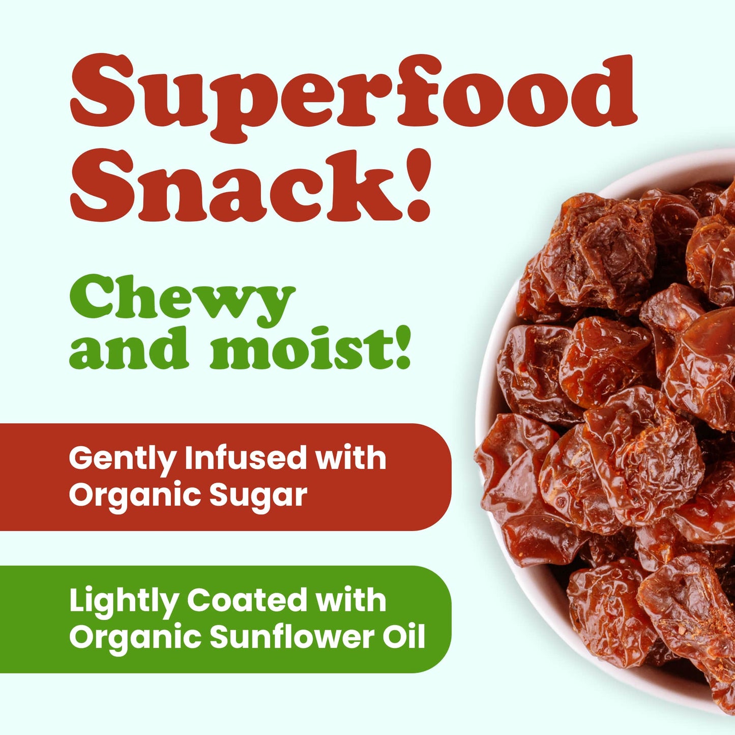 Organic Dried Sour Cherries - by Food To Live