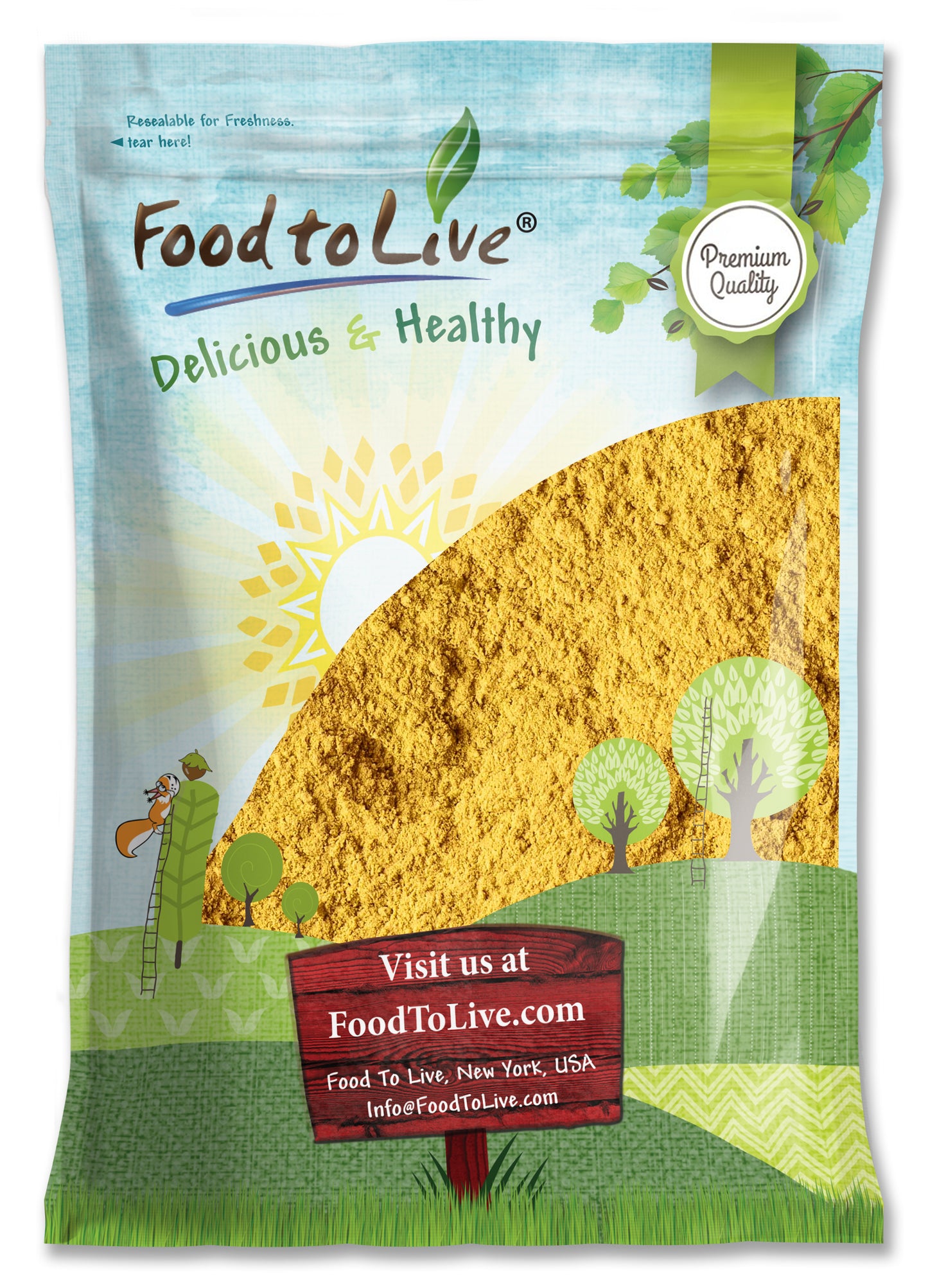 Organic Ground Yellow Mustard Seeds - by Food To Live
