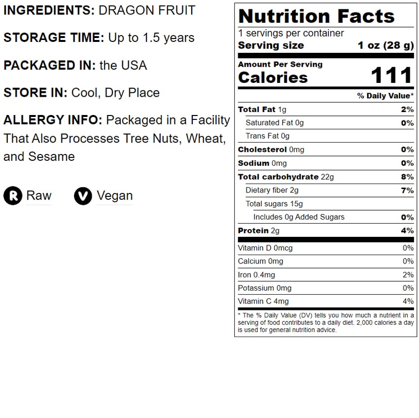 Red Dragon Fruit Slices - by Food To Live