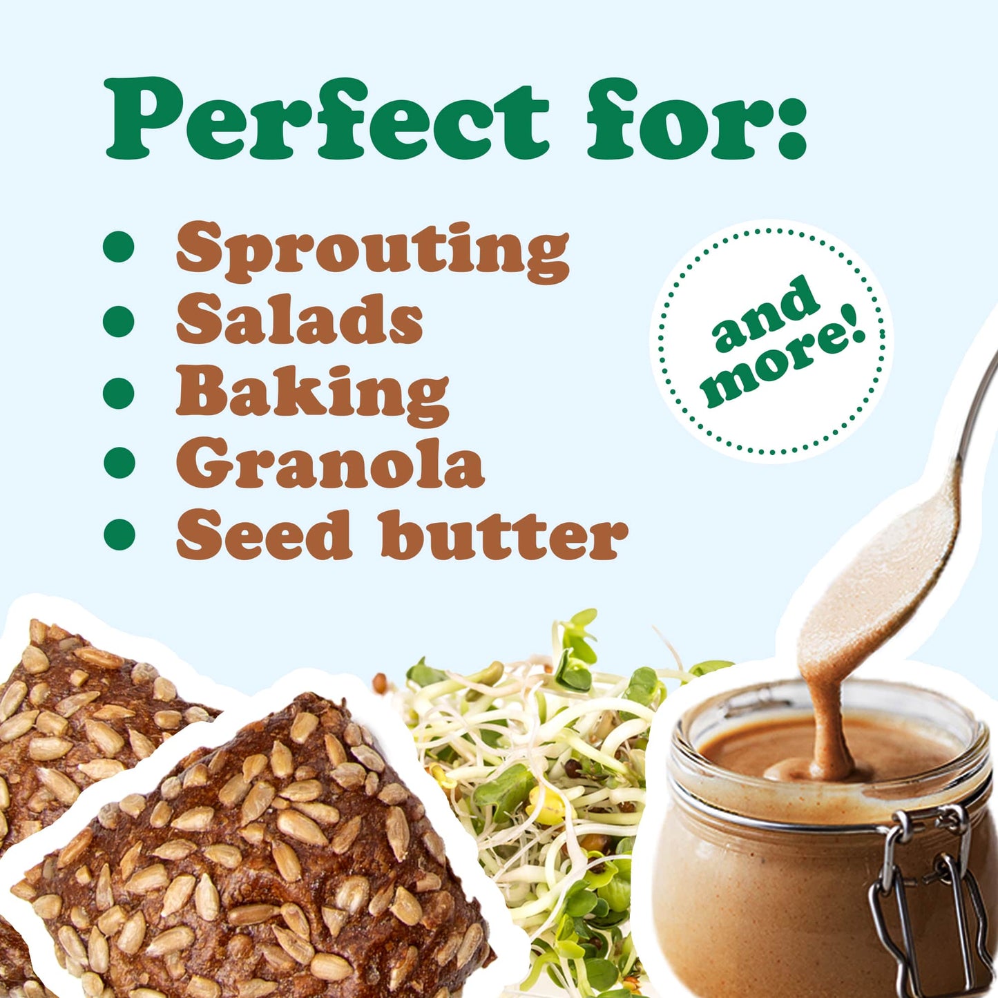 Organic Sunflower Seeds - by Food To Live