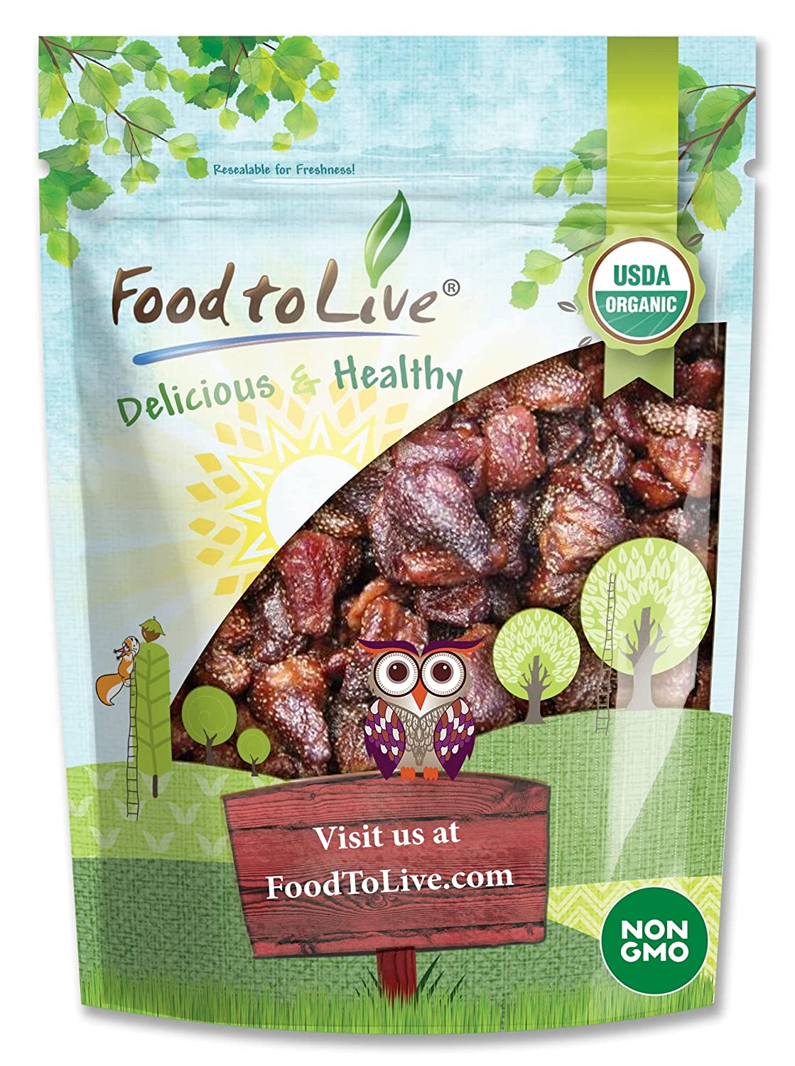 Organic Dried Strawberries - by Food To Live