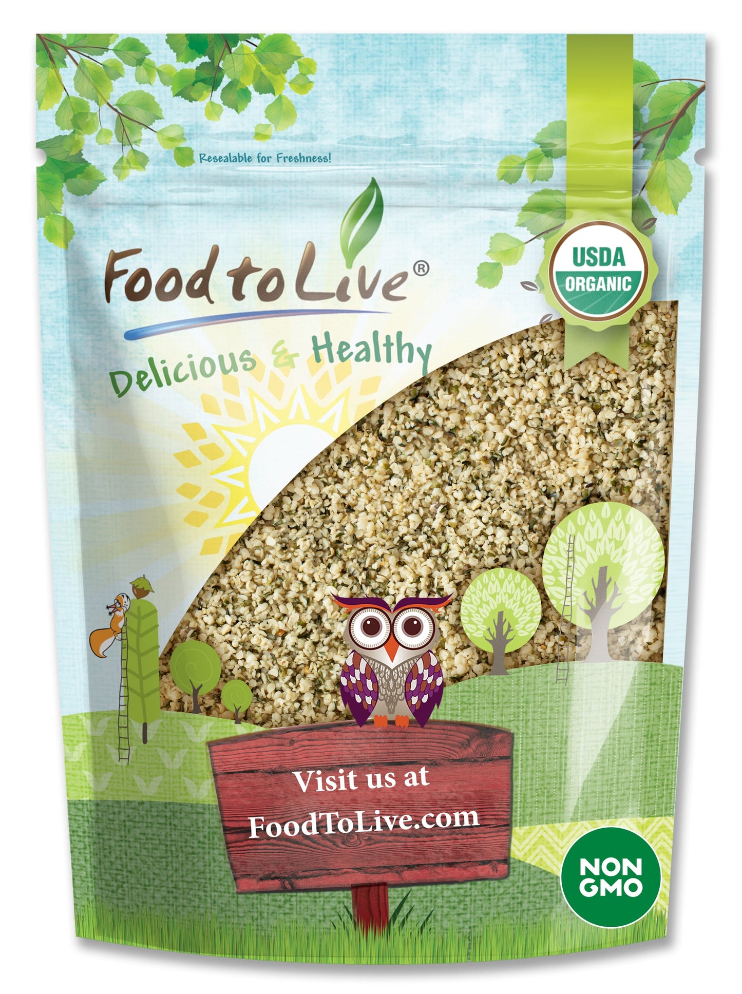 Organic Hemp Seeds - by Food To Live