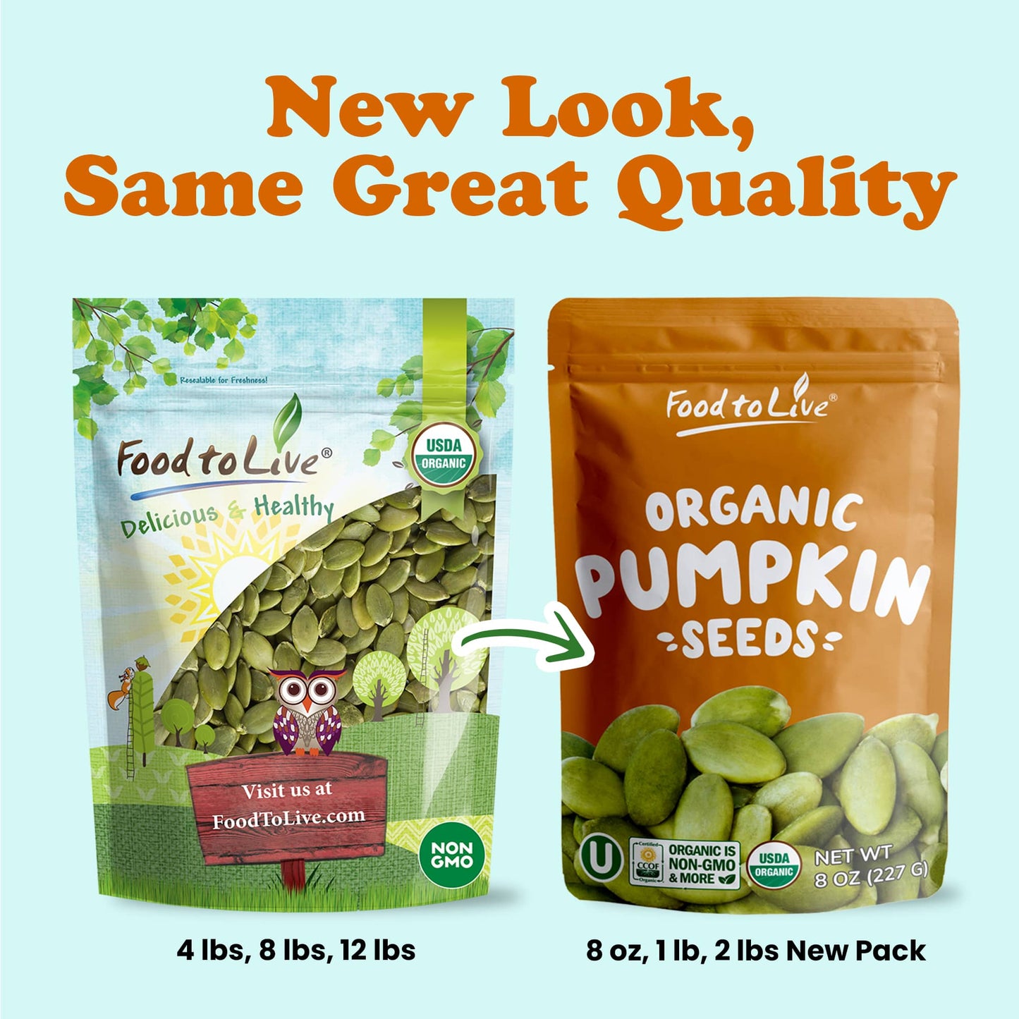 Organic Sprouted Pumpkin Seeds - by Food To Live