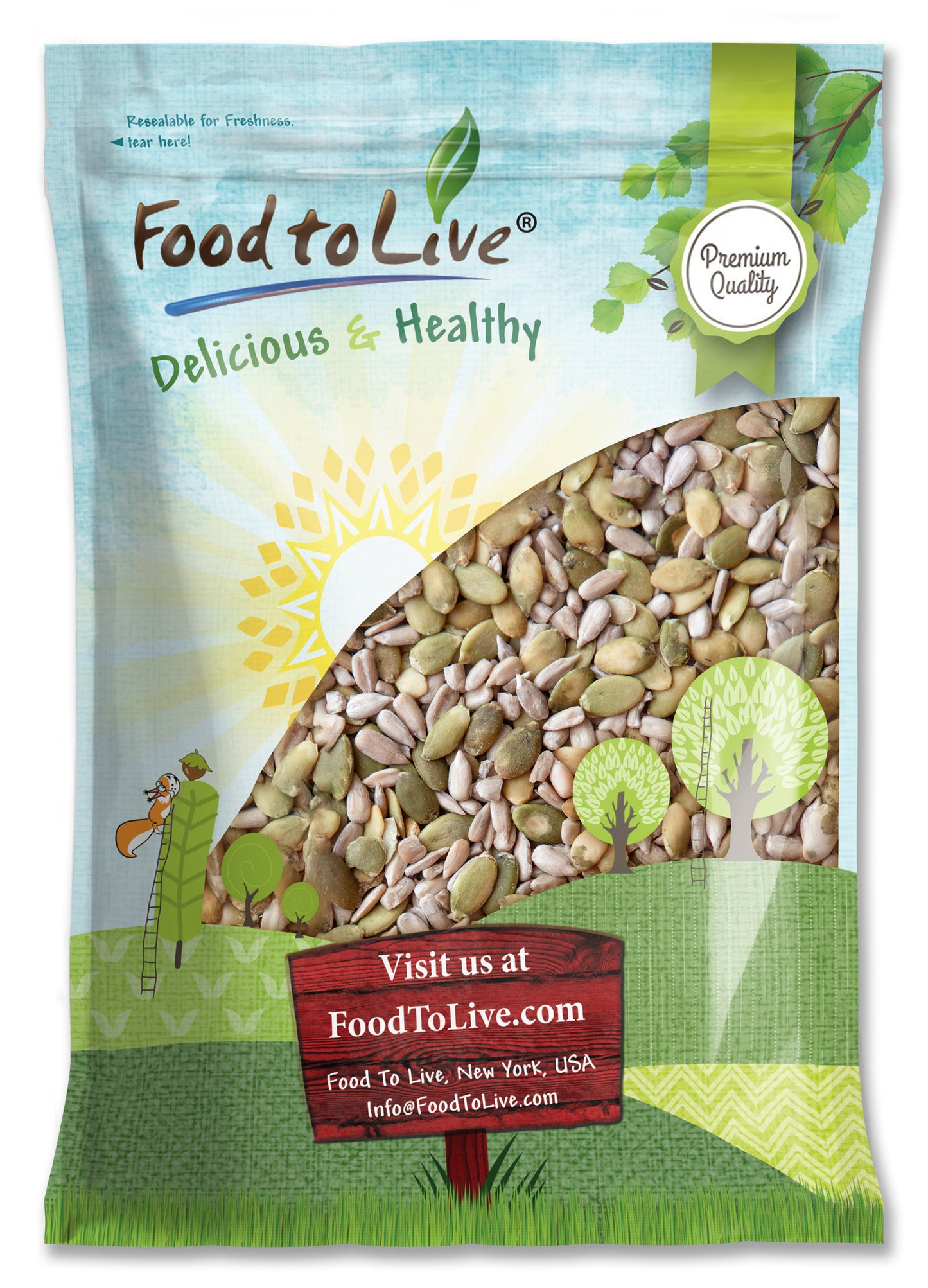 Sunflower and Pumpkin Seed Mix - by Food To Live