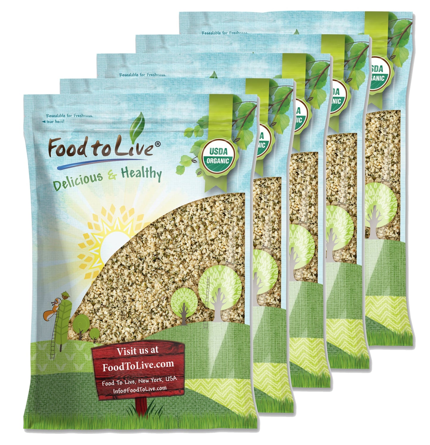Organic Hemp Seeds - by Food To Live