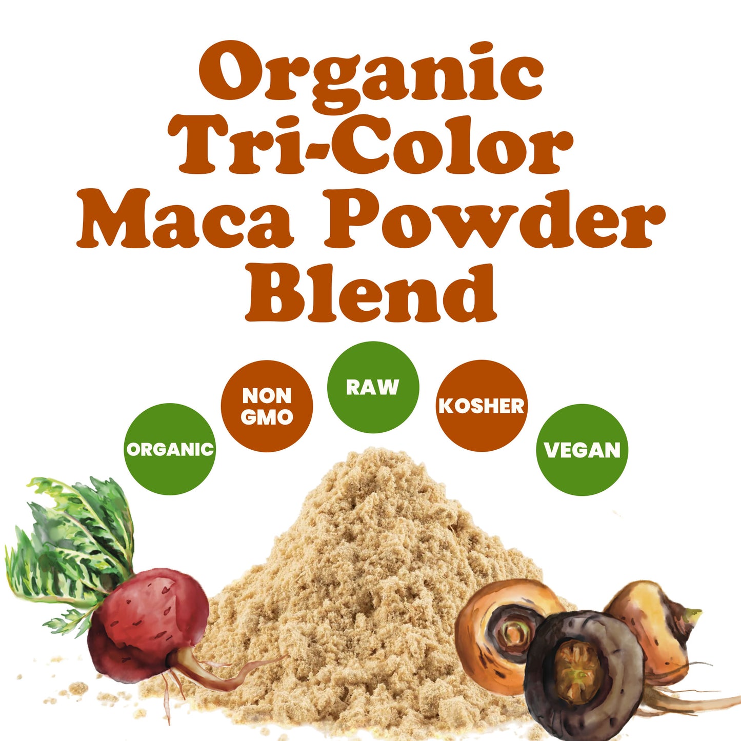 Organic Tri-Color Maca Powder Blend – by Food to Live