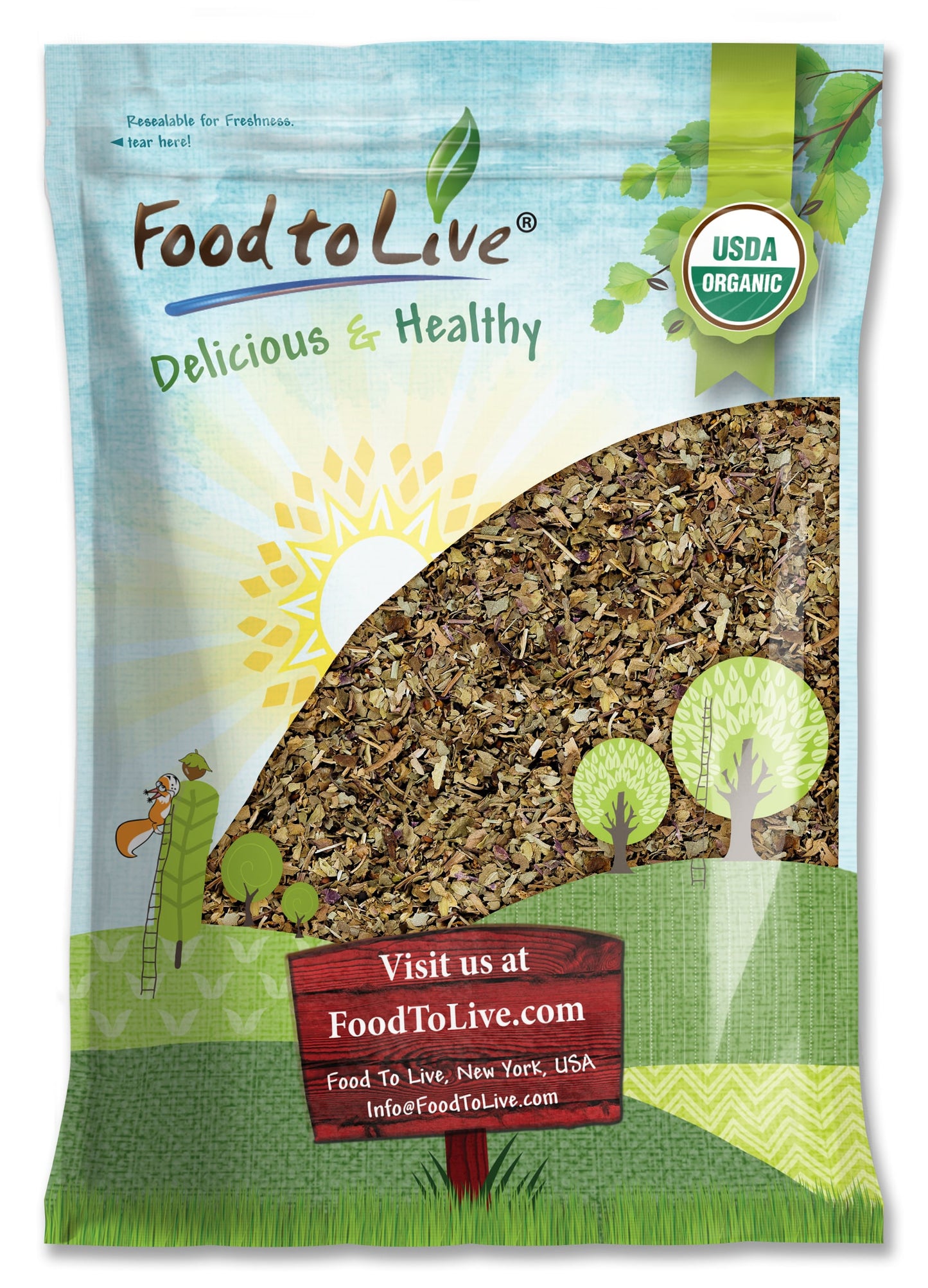 Organic Basil Leaves - by Food To Live