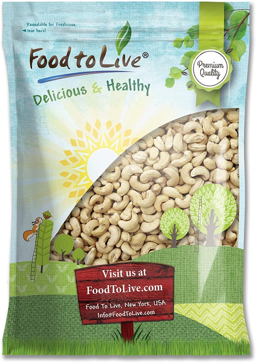 Raw Cashews - by Food To Live
