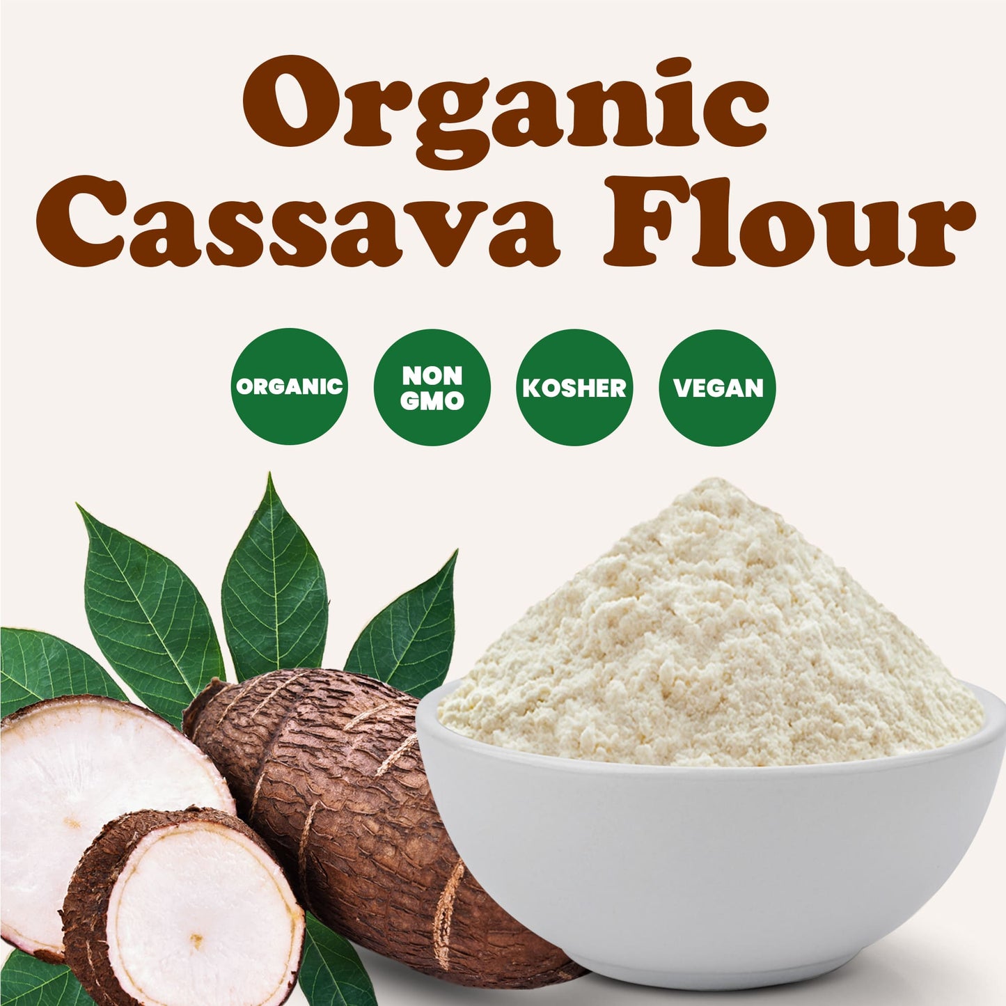 Organic Cassava Flour - by Food To Live