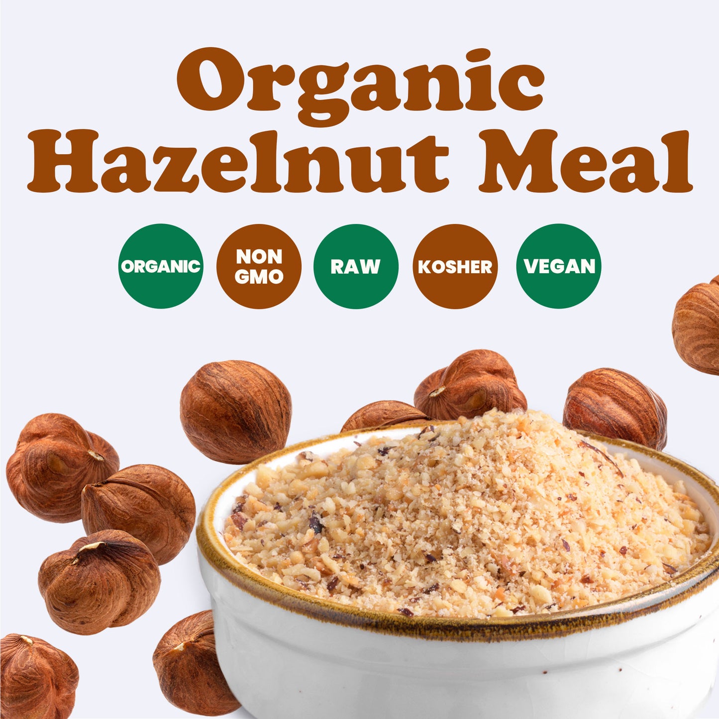 Organic Hazelnut Meal - by Food To Live