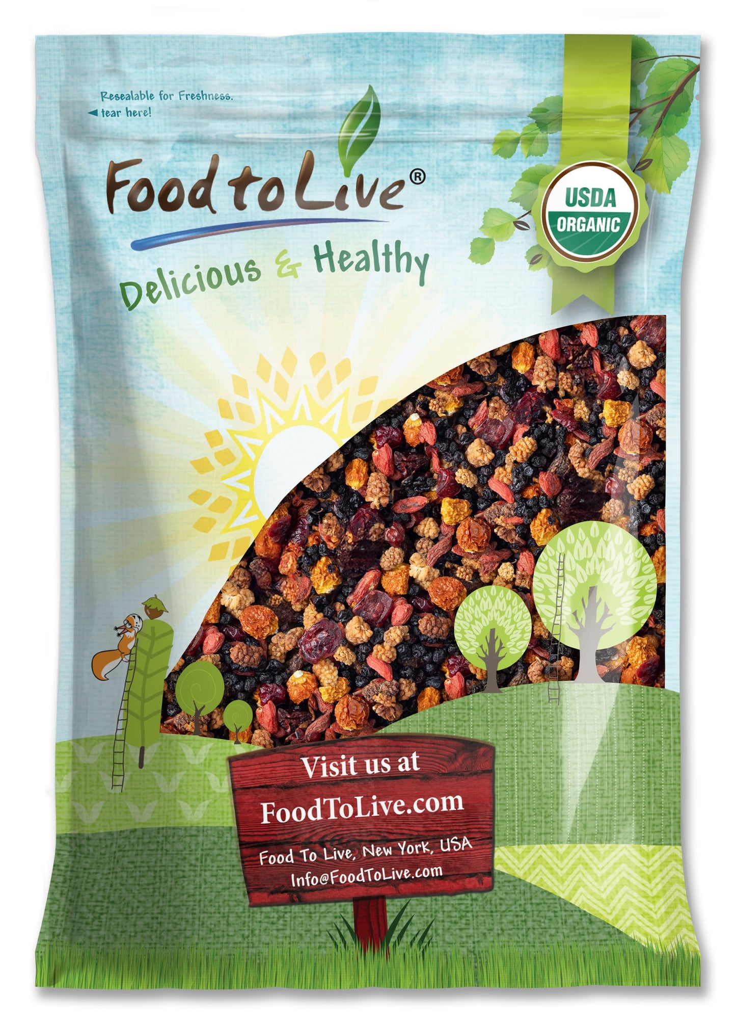 Organic Berries Paradise Mix - by Food To Live