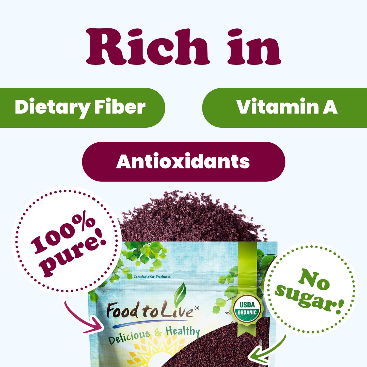 Organic Acai Berry Powder