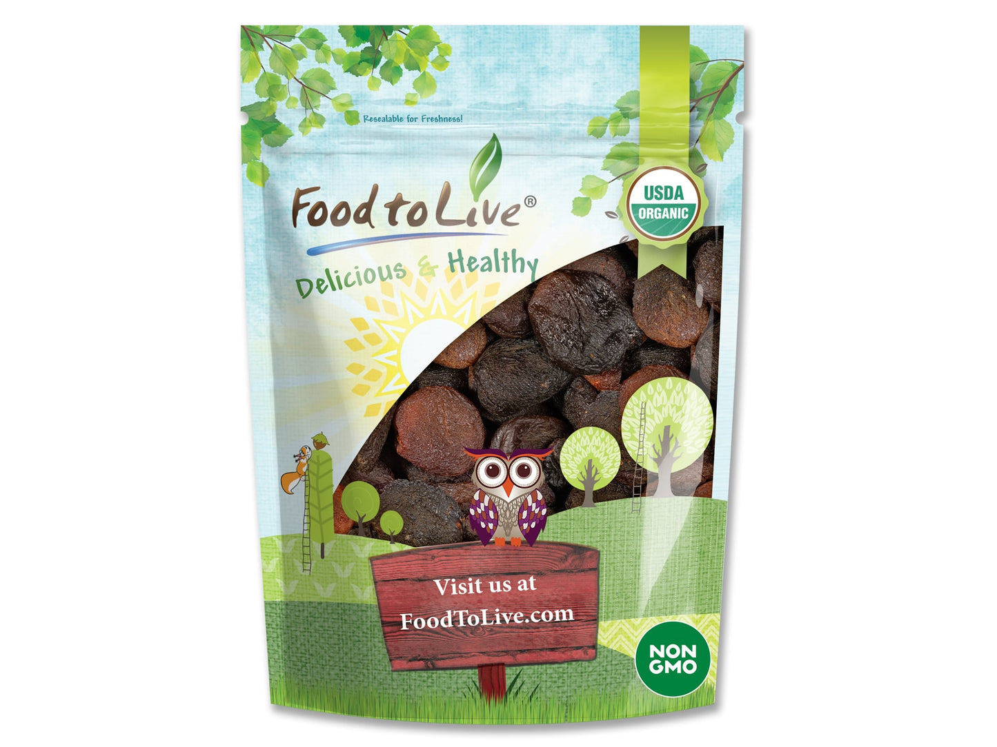 Organic Dried Apricots - by Food To Live