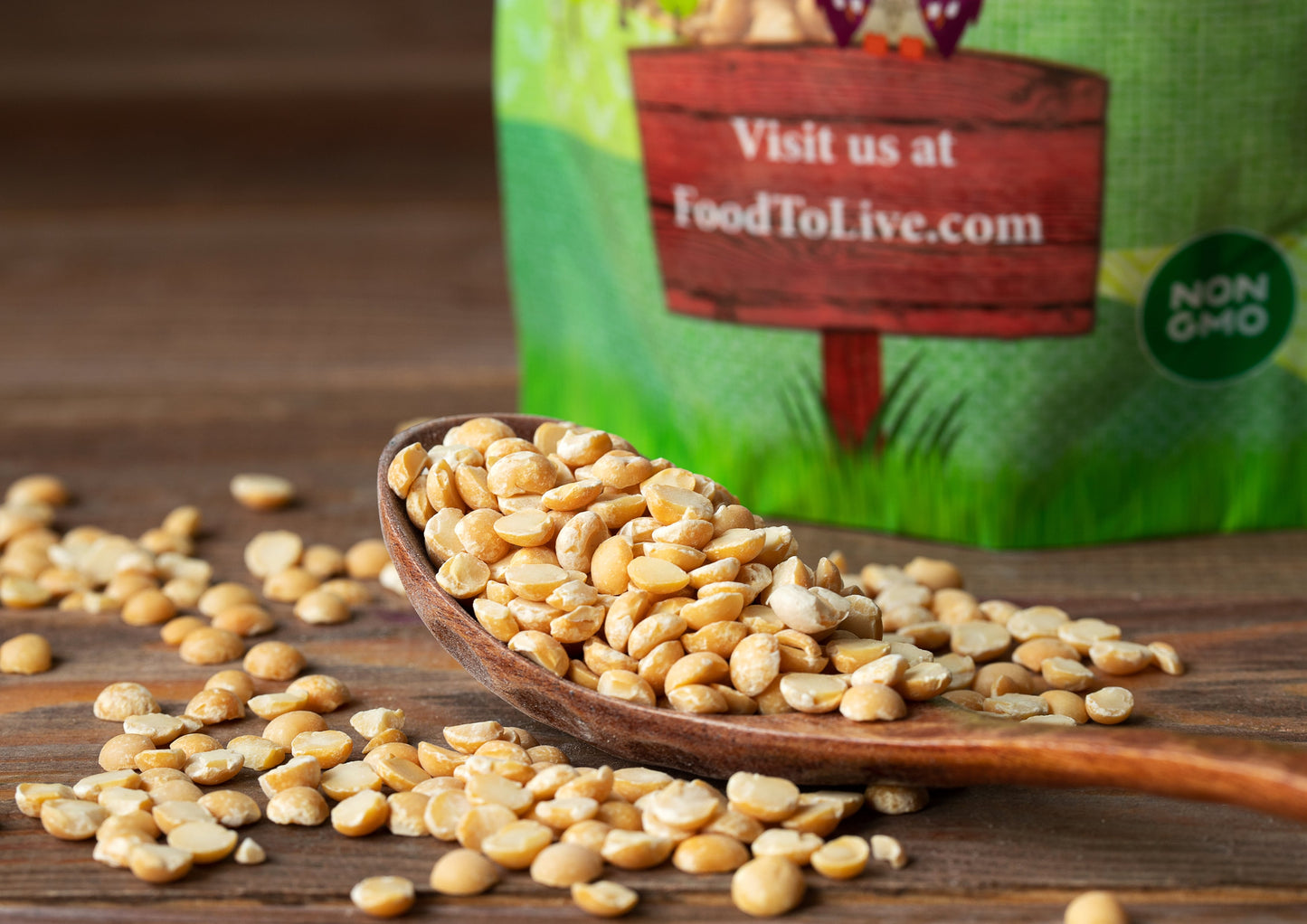 Organic Split Yellow Peas - by Food To Live