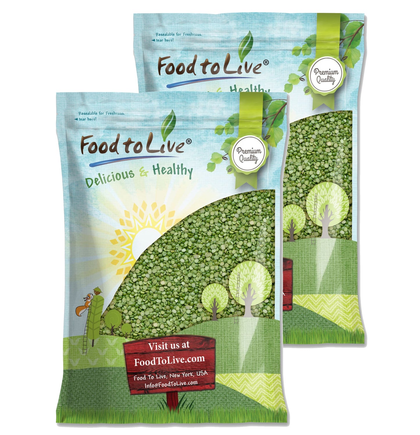 Green Split Peas - by Food To Live