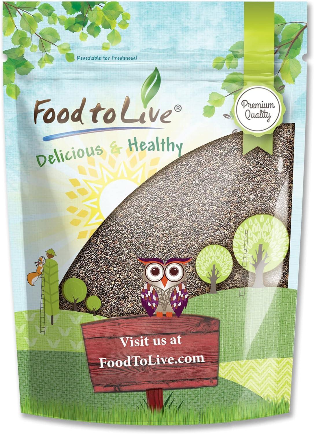 Black Chia Seeds - by Food To Live