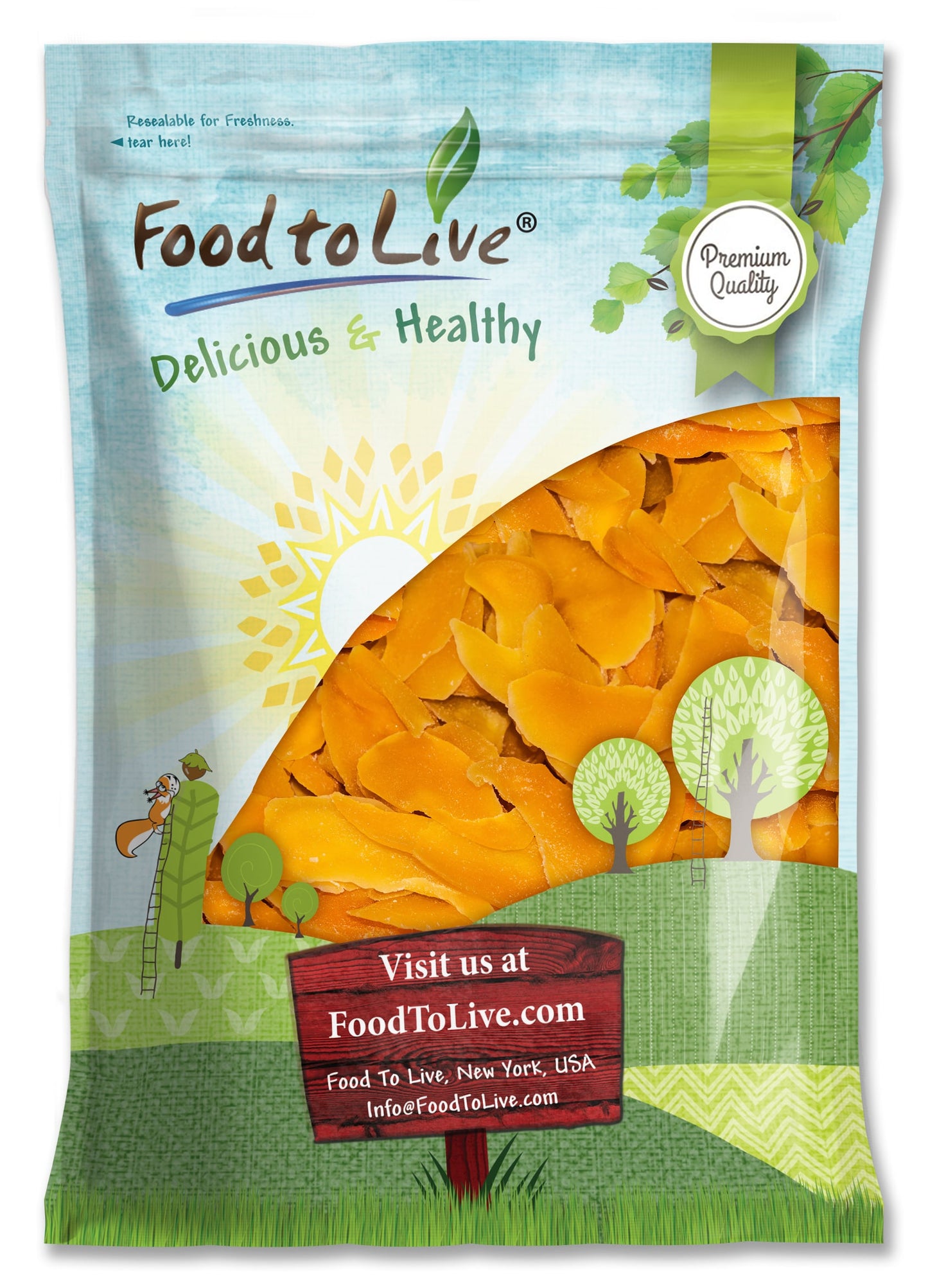 Dried Mango Cheeks - by Food To Live