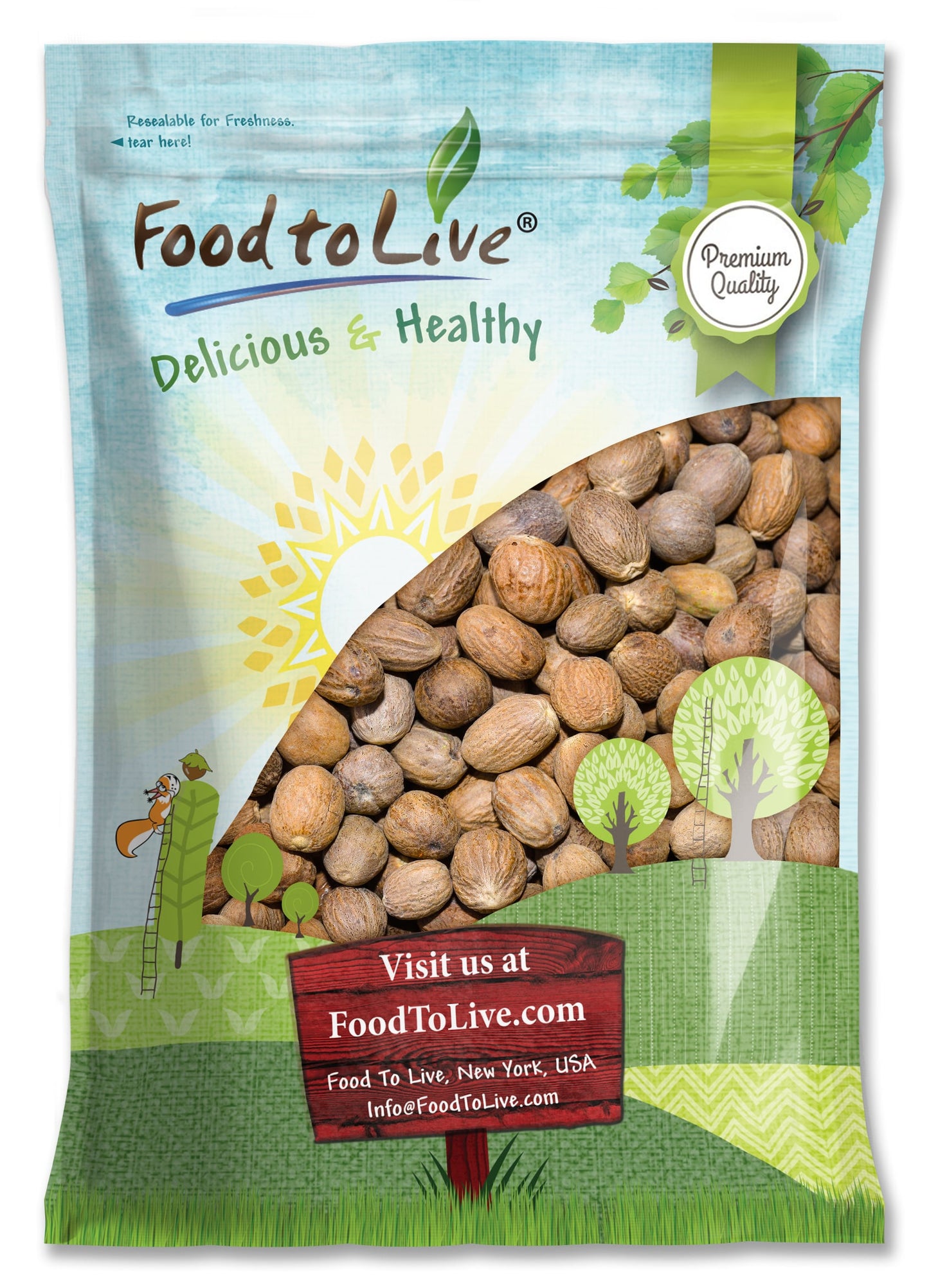 Whole Nutmeg - by Food To Live