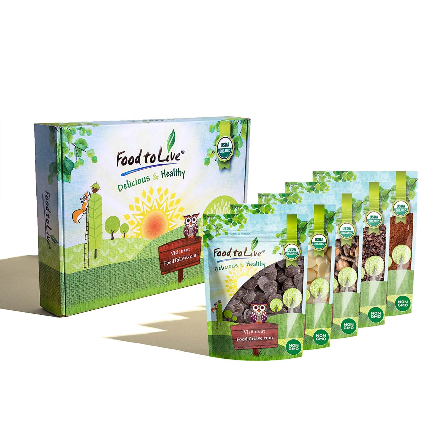 Inspired Chocolatier - Organic Gift Box - by Food To Live