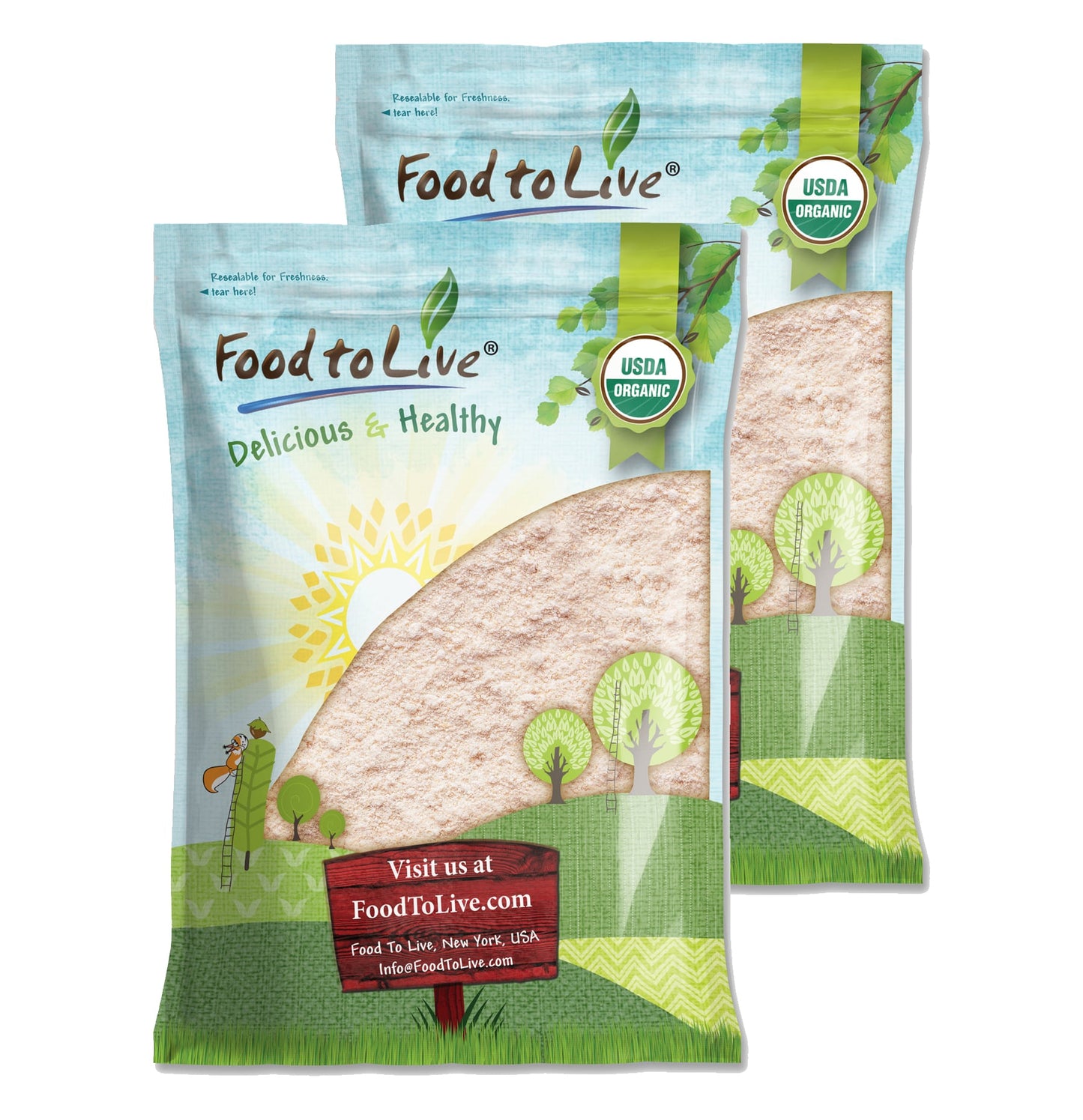 Organic Red Lentil Flour - by Food To Live