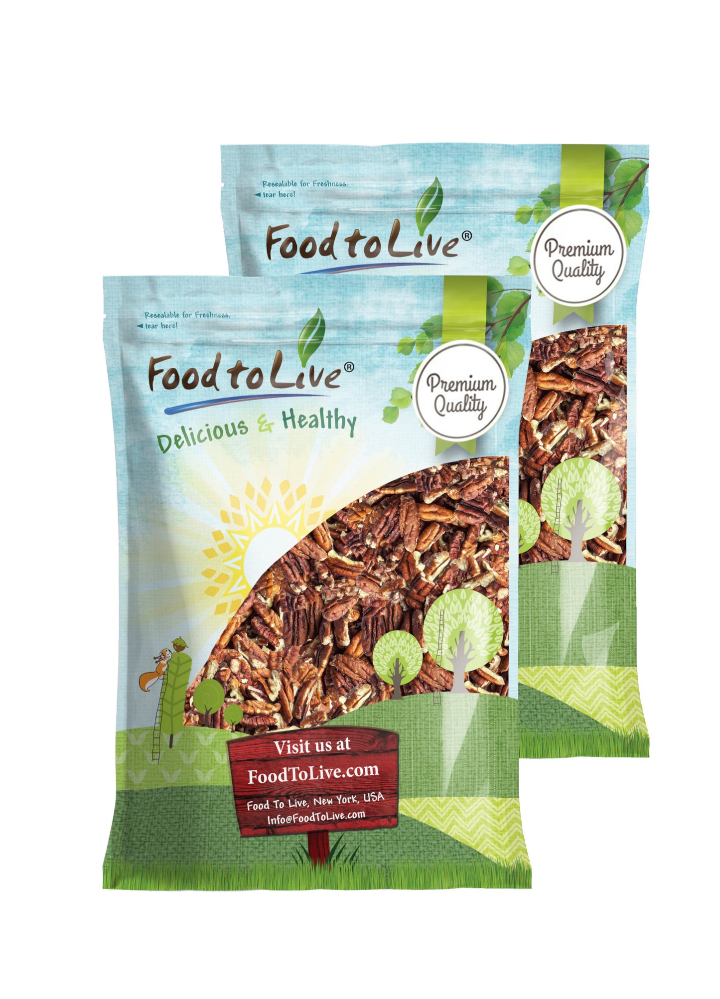 Organic Dry Roasted Pecan Pieces – by Food to Live