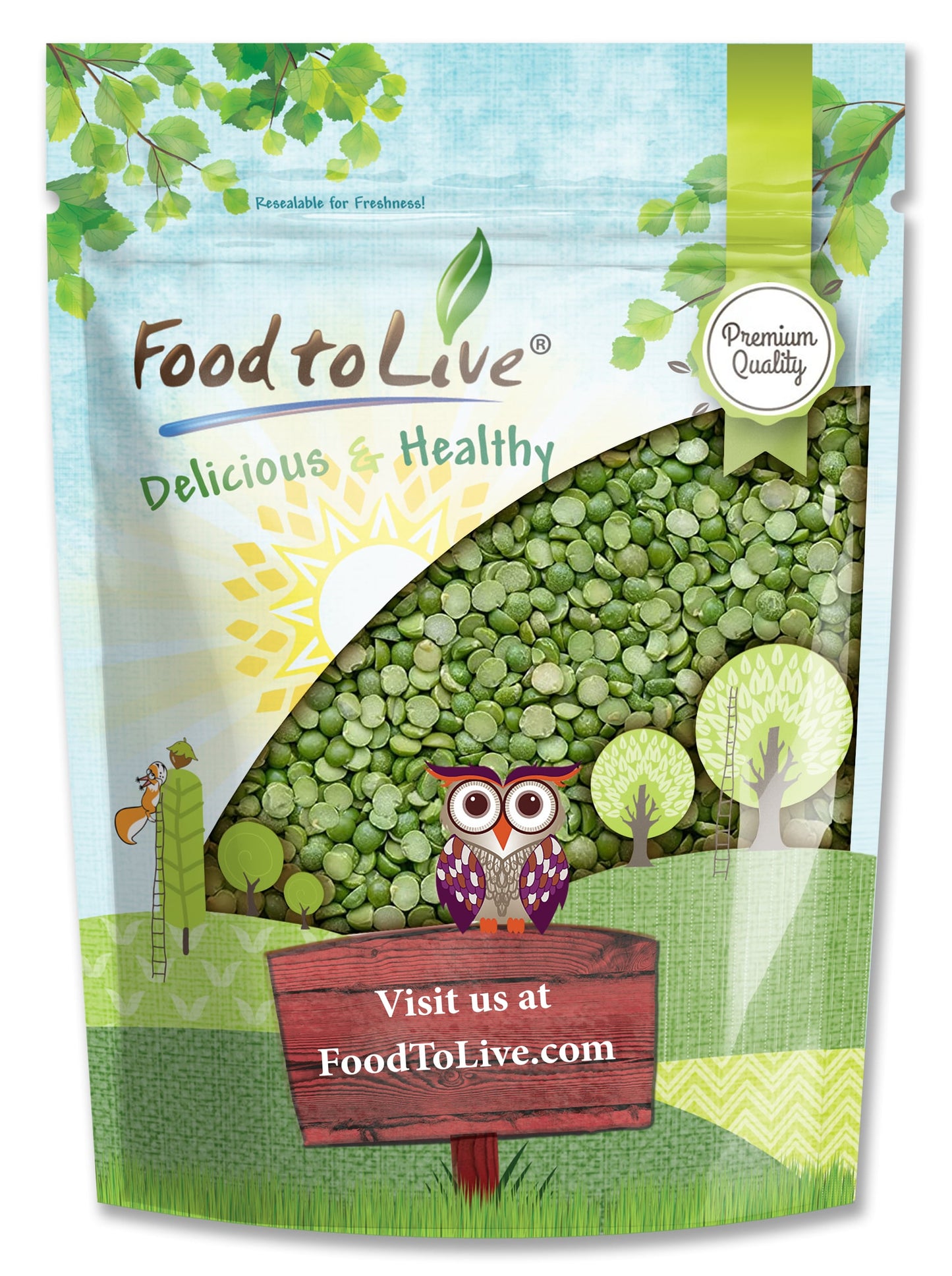Green Split Peas - by Food To Live