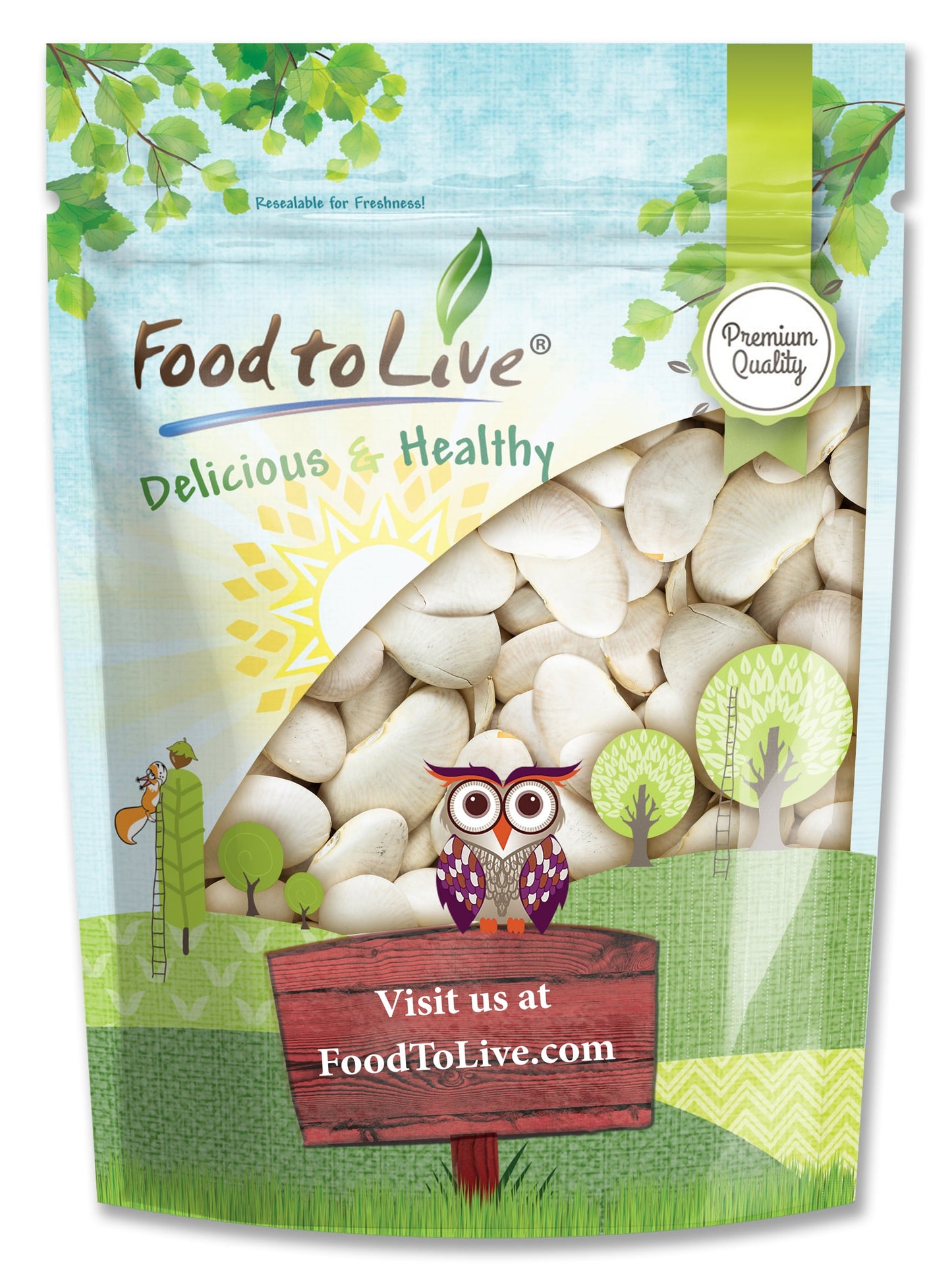 Lima Beans – Non-GMO, Large, Vegan